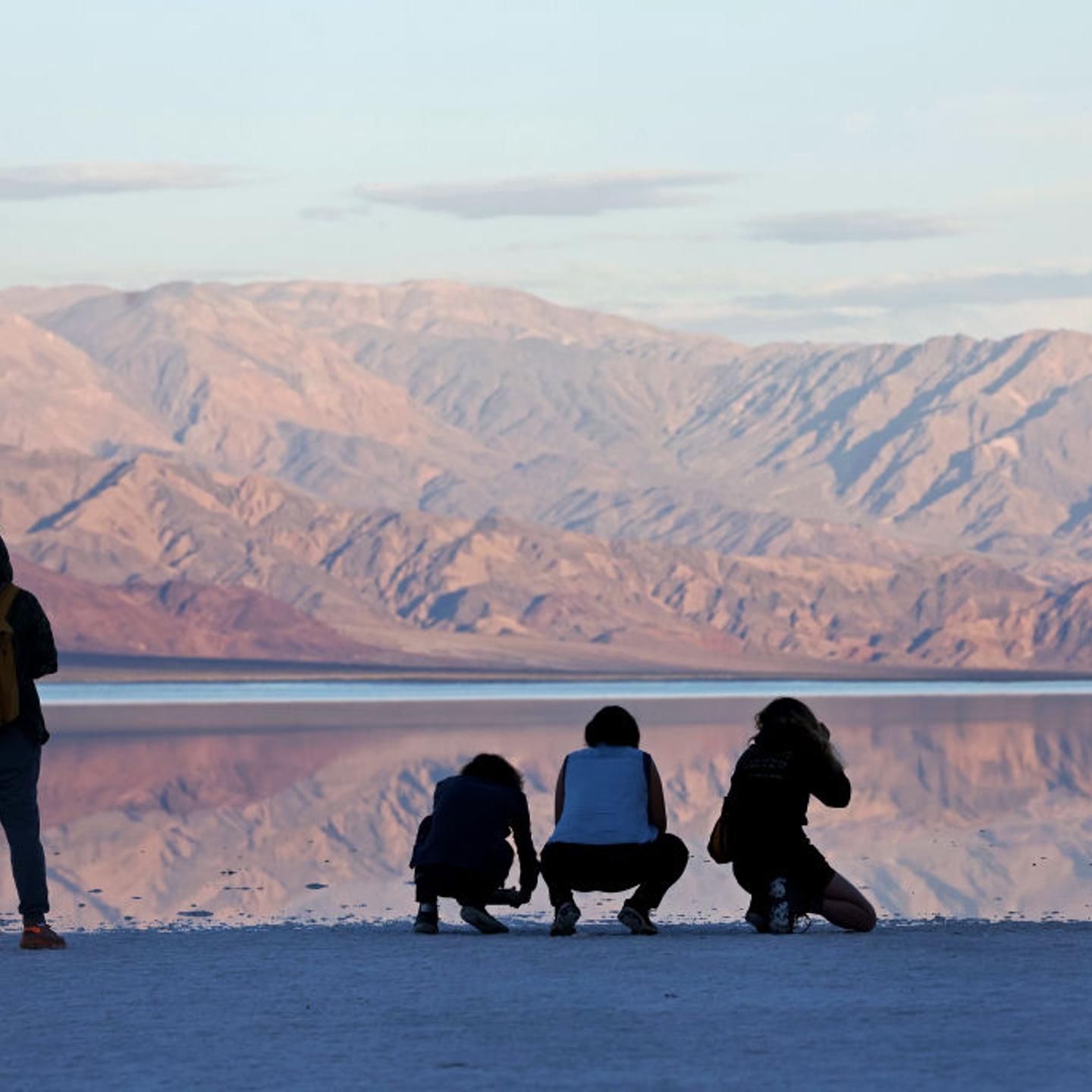 Death Valley National Park Now Reopened, After Season's Record Rains Created A Temporary Lake Within Park