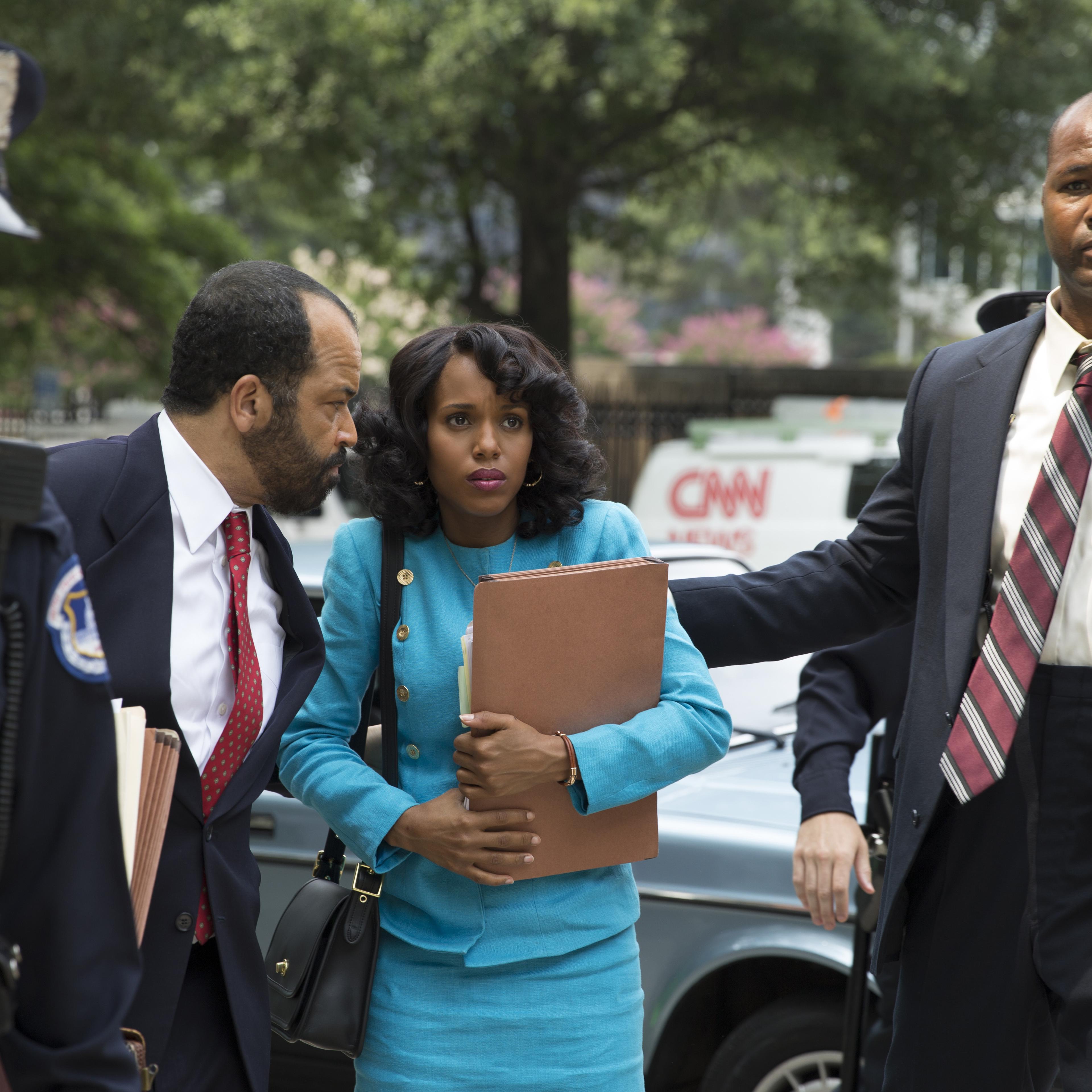 Jeffrey Wright and Kerry Washington perform in the HBO film Confirmation.