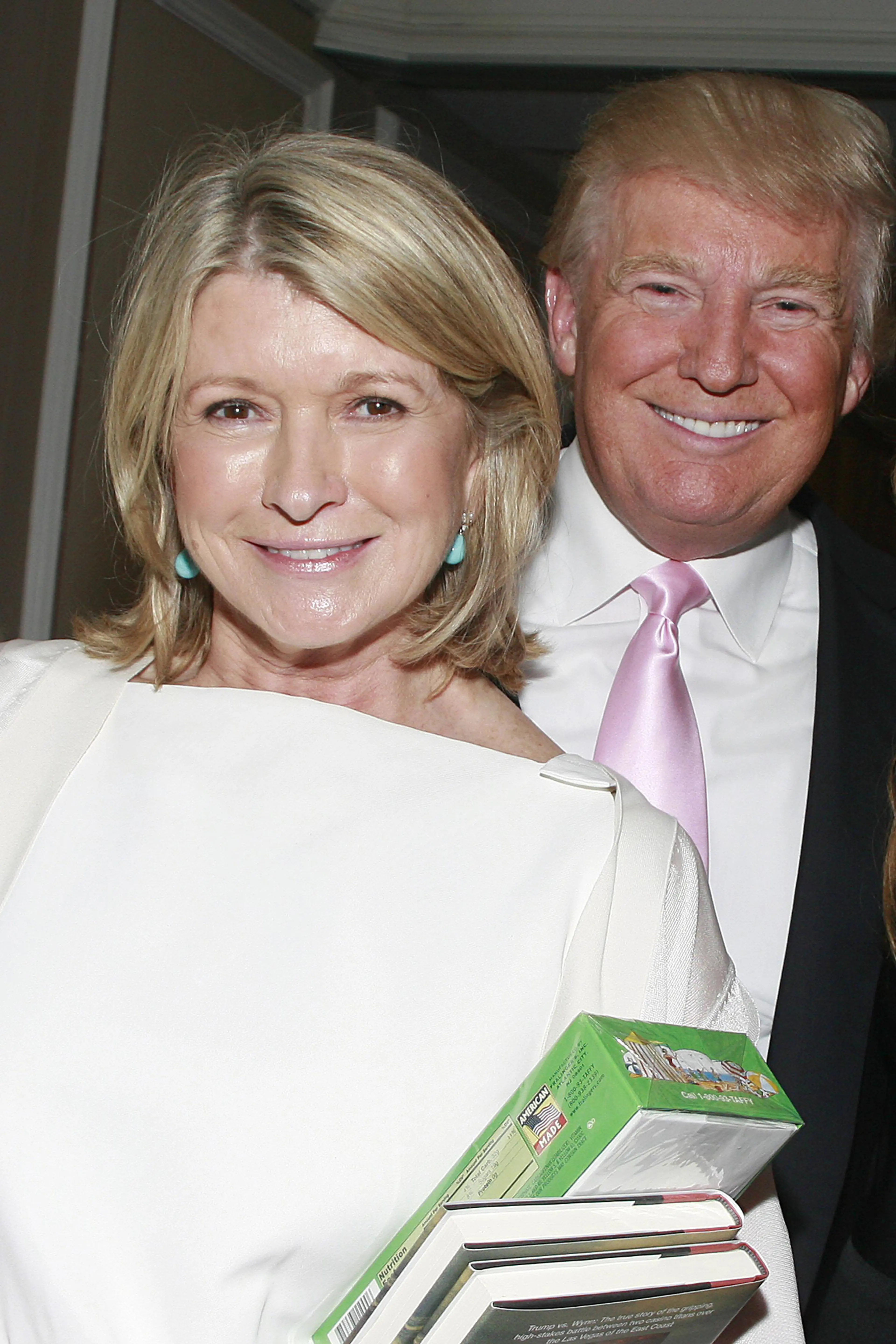 donald trump posing with celebrities