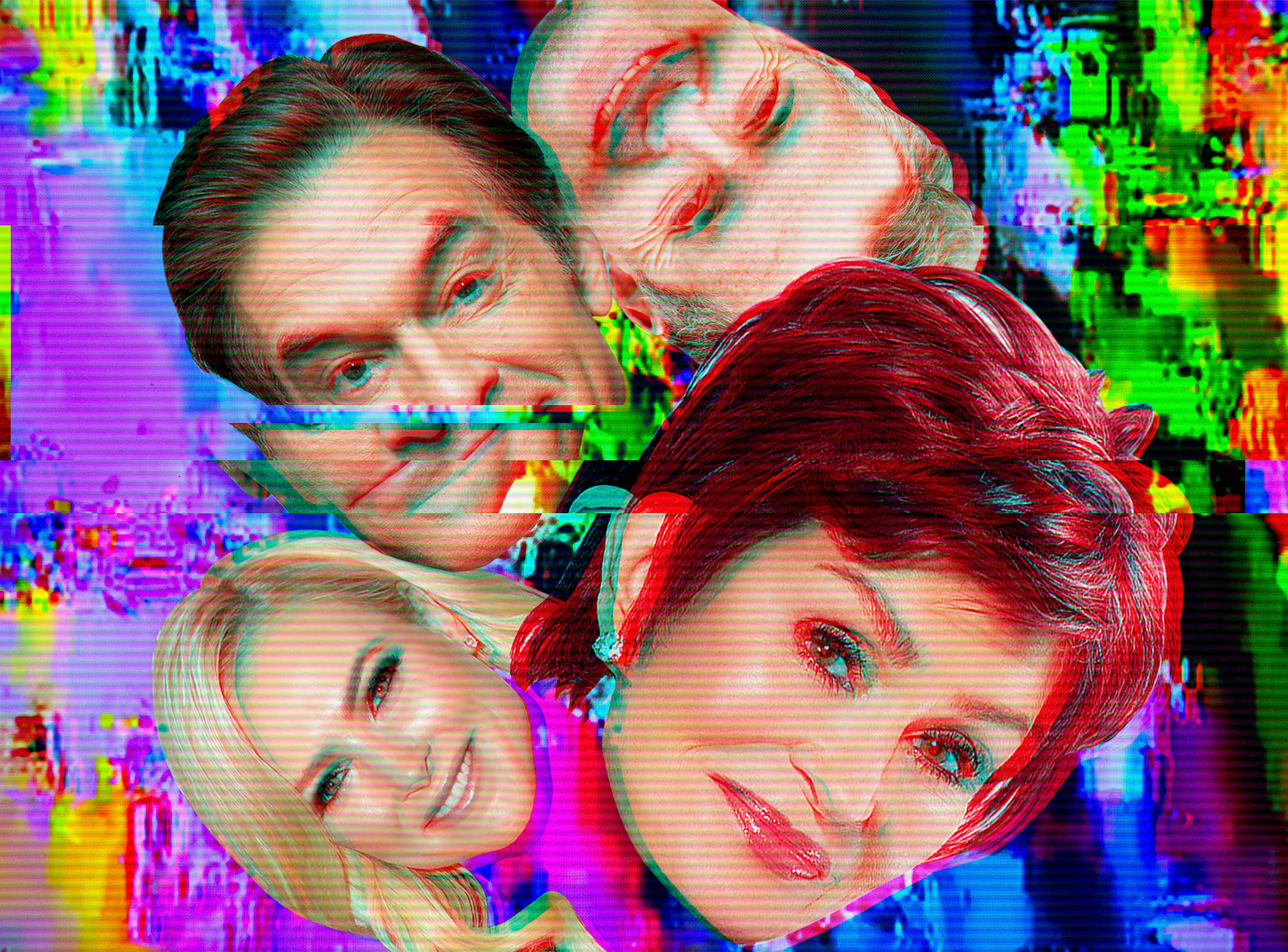 Clockwise from left: Dr. Oz, Piers Morgan, Sharon Osbourne and Meghan McCain