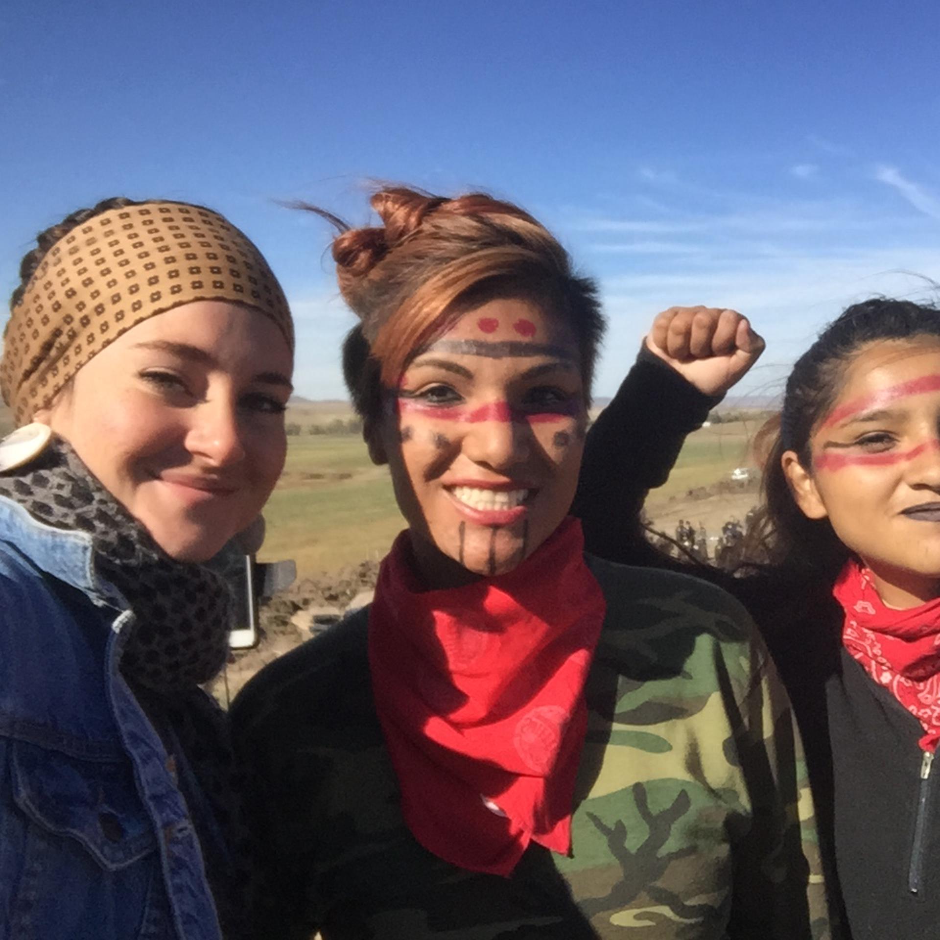 Shailene Woodley protesting the North Dakota Access Pipeline