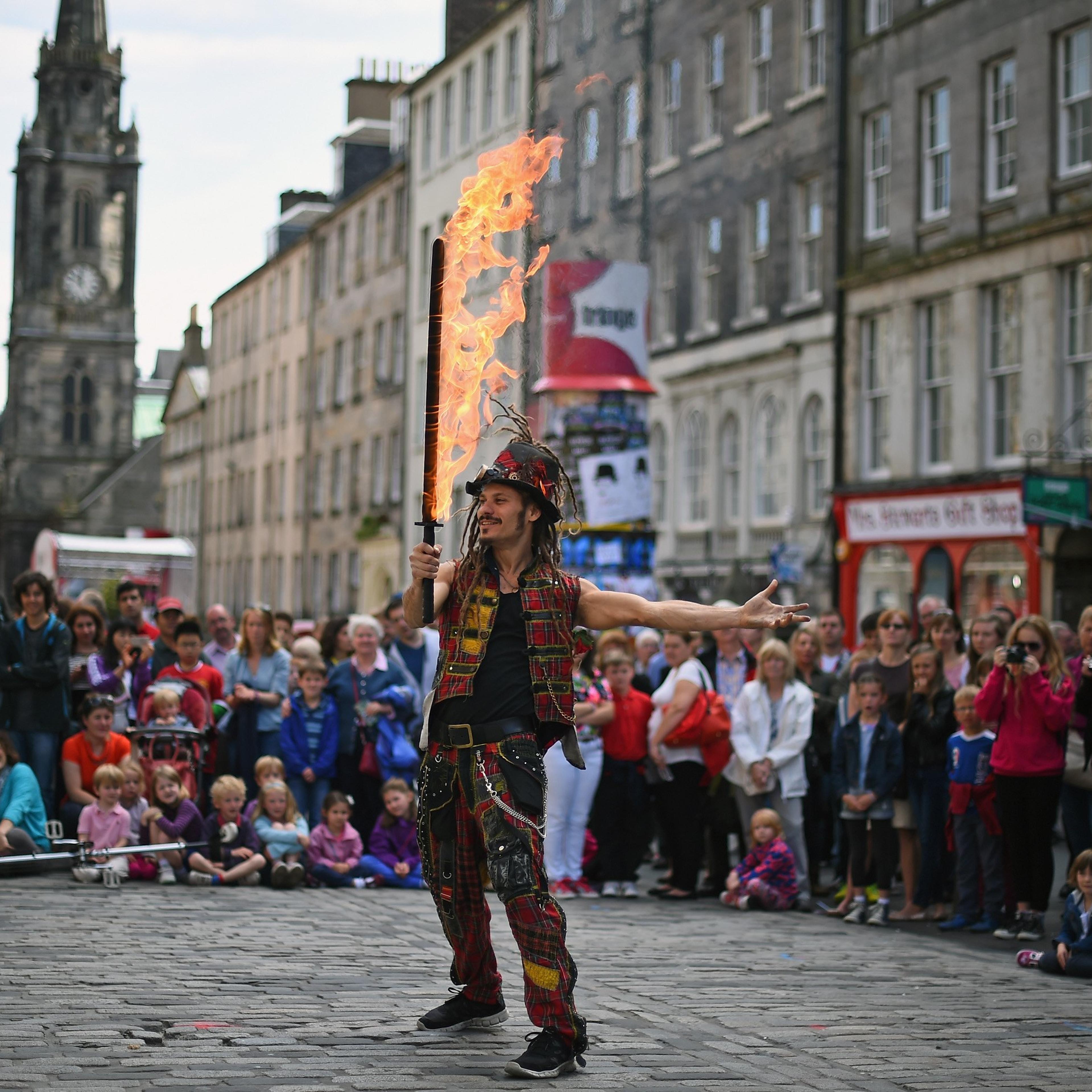 Edinburgh Festival Celebrated On The Royal Mile