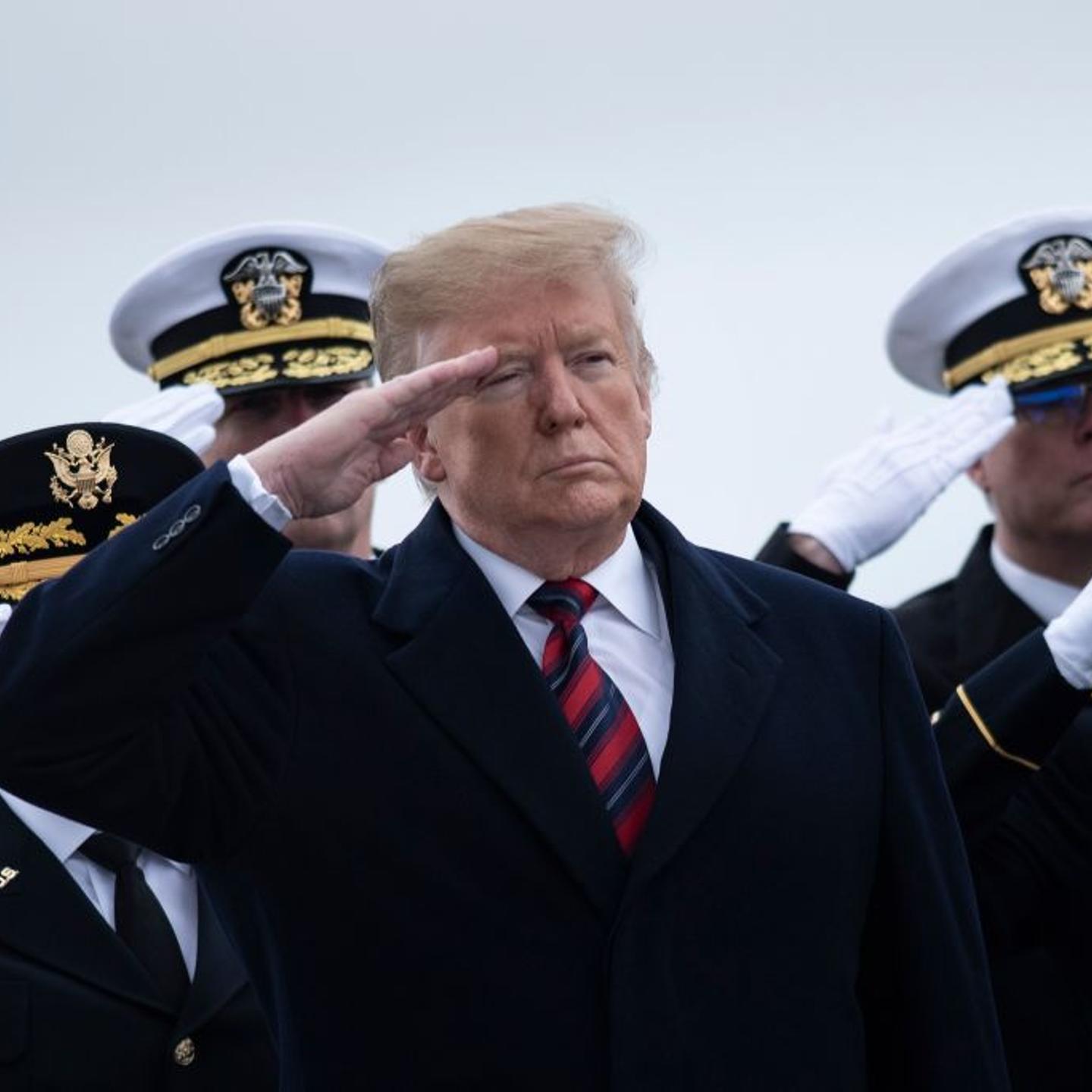 US President Trump and others pay their respects to 4 Americans killed in a suicide bomb attack in Syria