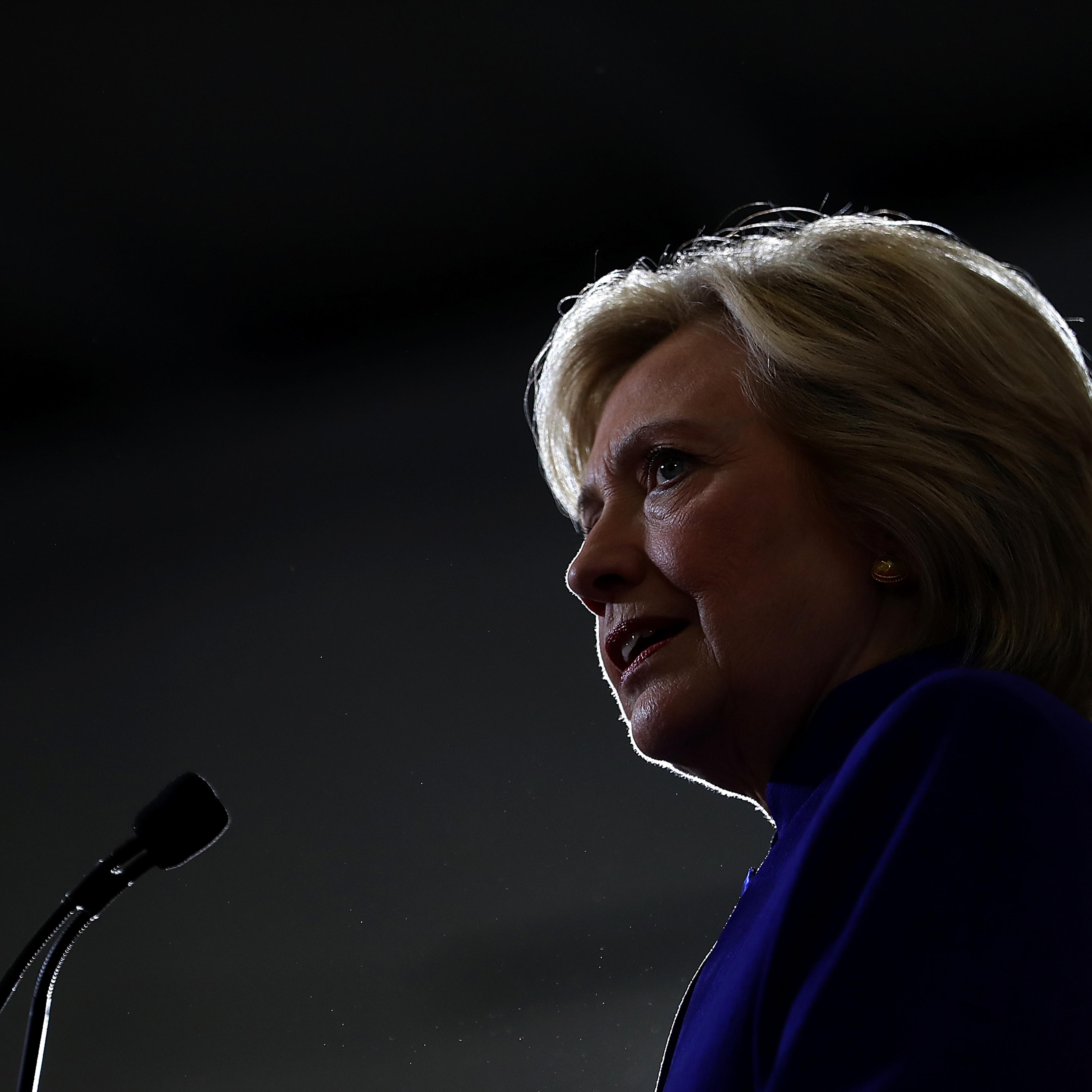 Democratic presidential nominee former Secretary of State Hillary Clinton speaks during a campaign event at Frontline Outreach and Youth Center in Orlando, Fla., on Sept. 21, 2016.