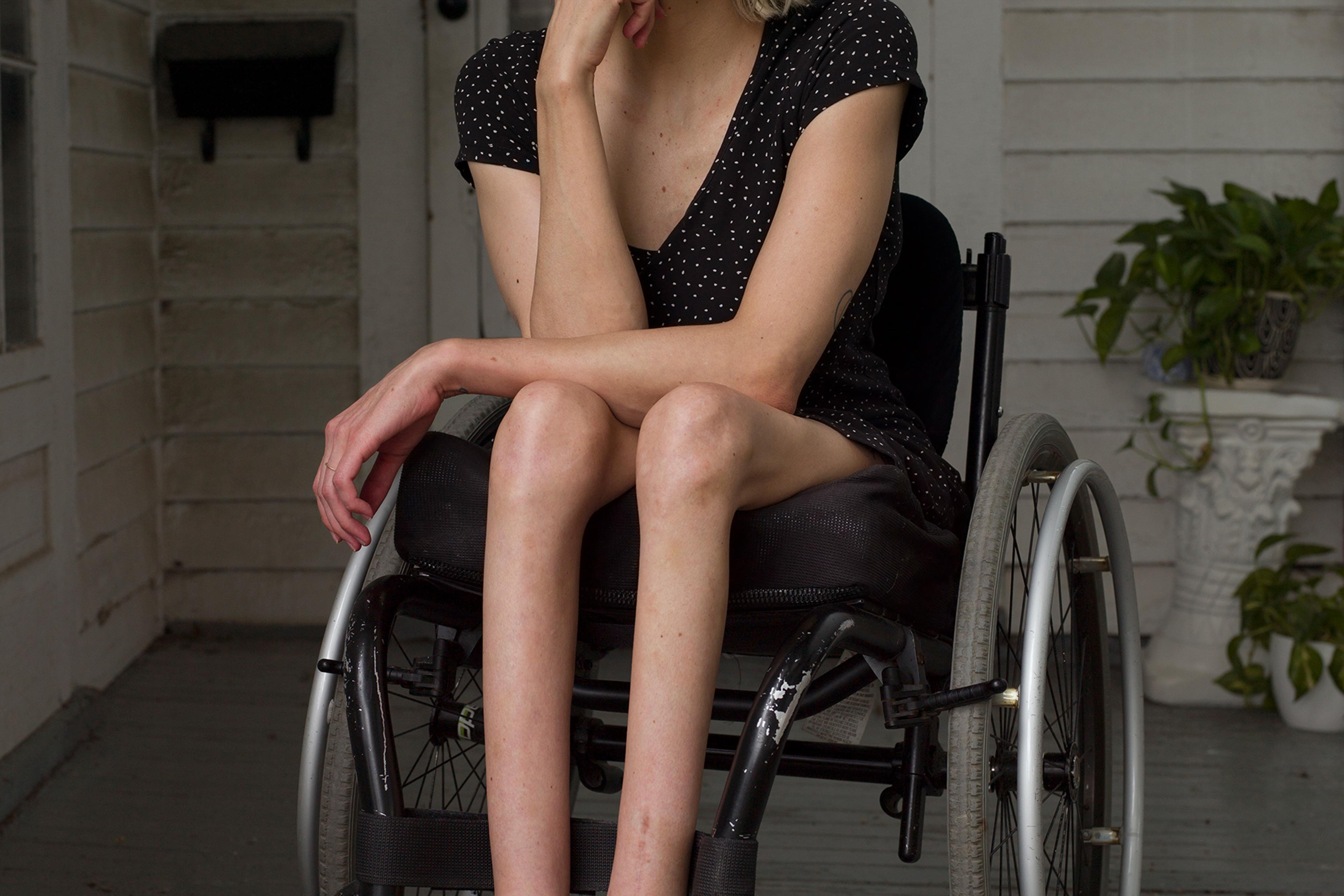 Taussig outside her home in Kansas City, Mo., on Aug. 6
