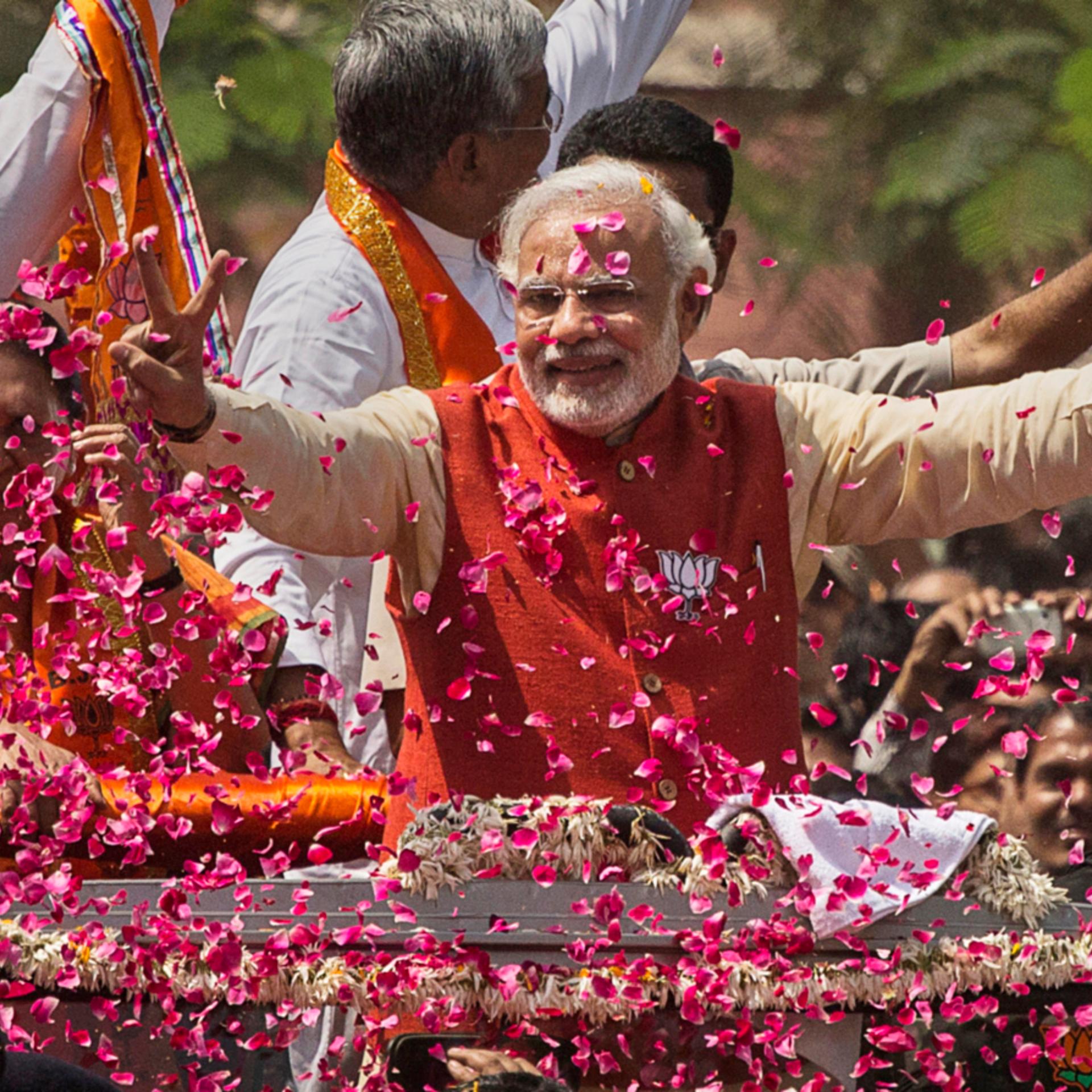 BJP Leader Narendra Modi Campaigns In Gujarat