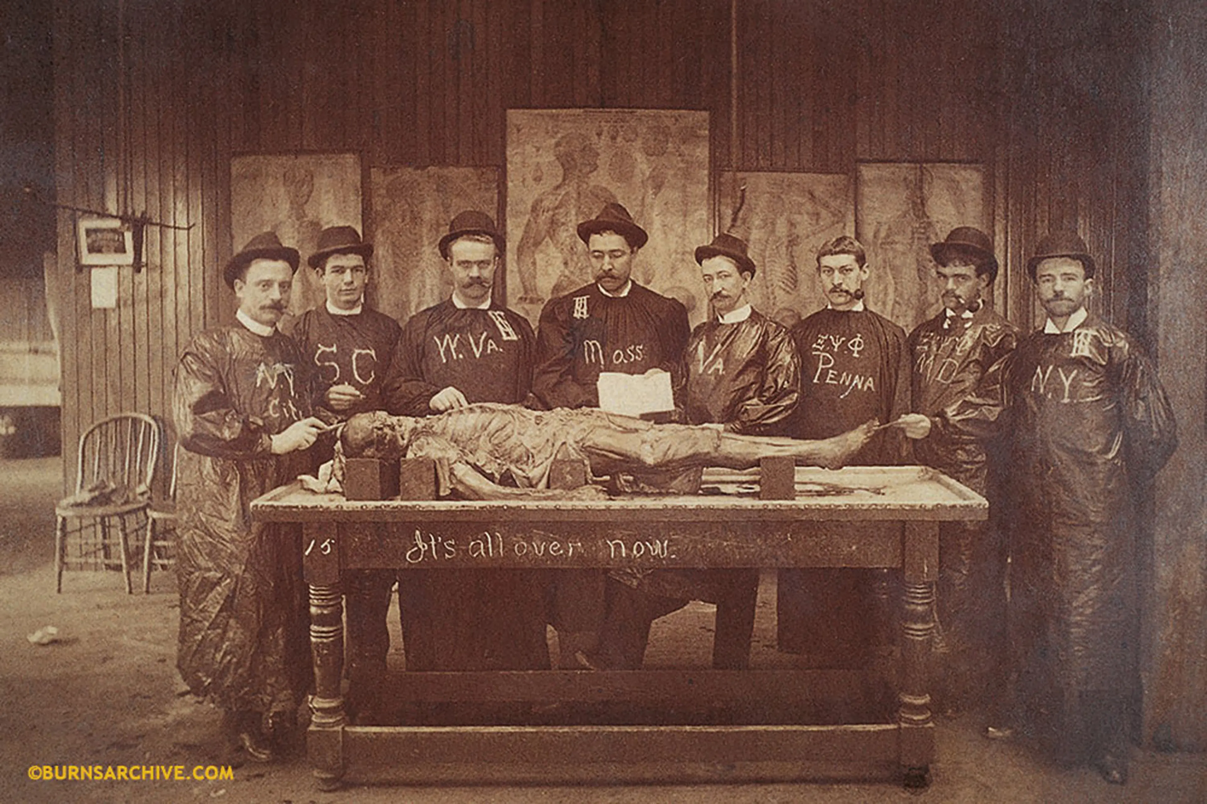 “It’s All Over Now” Dissection Class University of Maryland School of Medicine, circa 1915