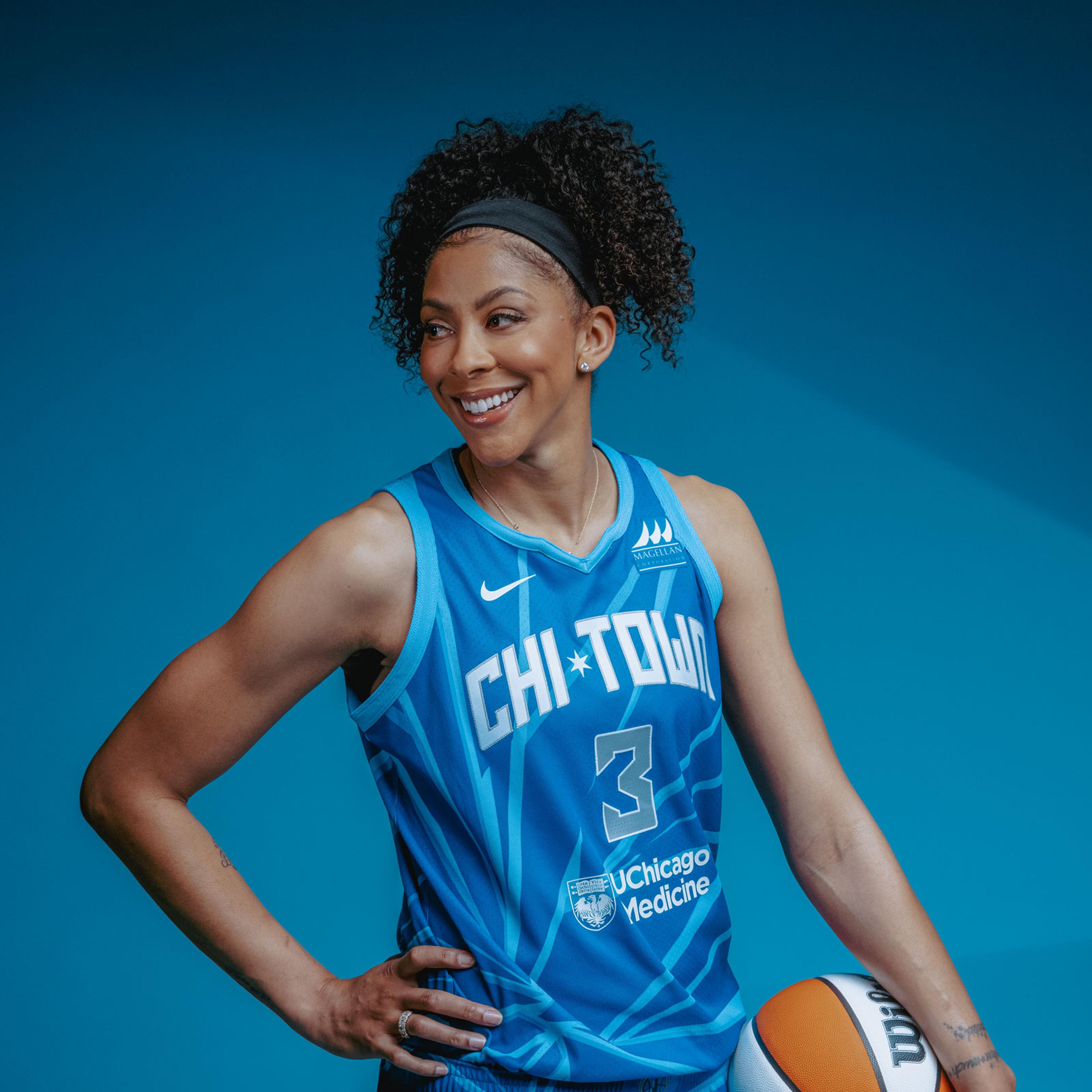 WNBA player Candace Parker photographed in Chicago, IL on May 12.