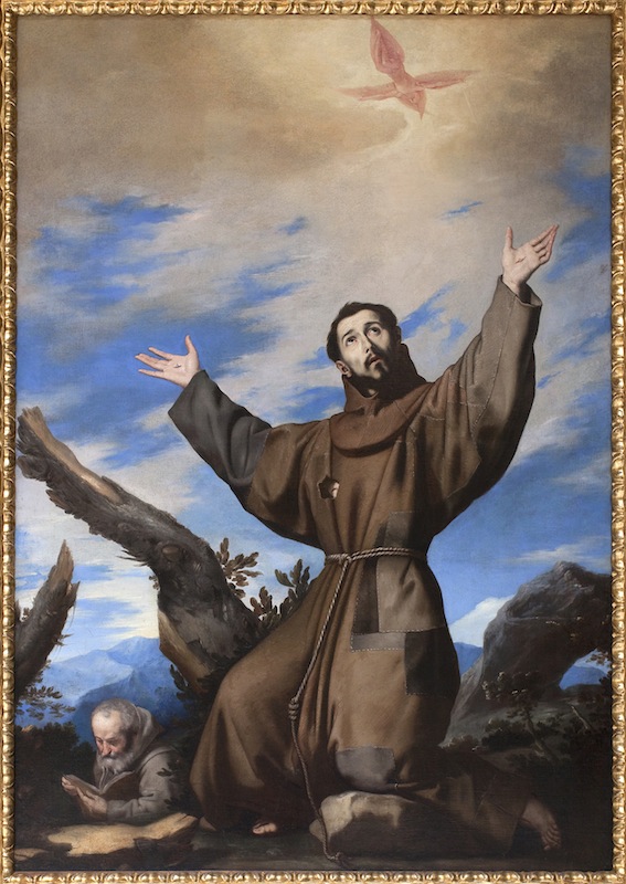 Saint Francis of Assisi, by Spanish painter Jusepe de Ribera (1591-1652), in the Museum of Fine Arts in Budapest