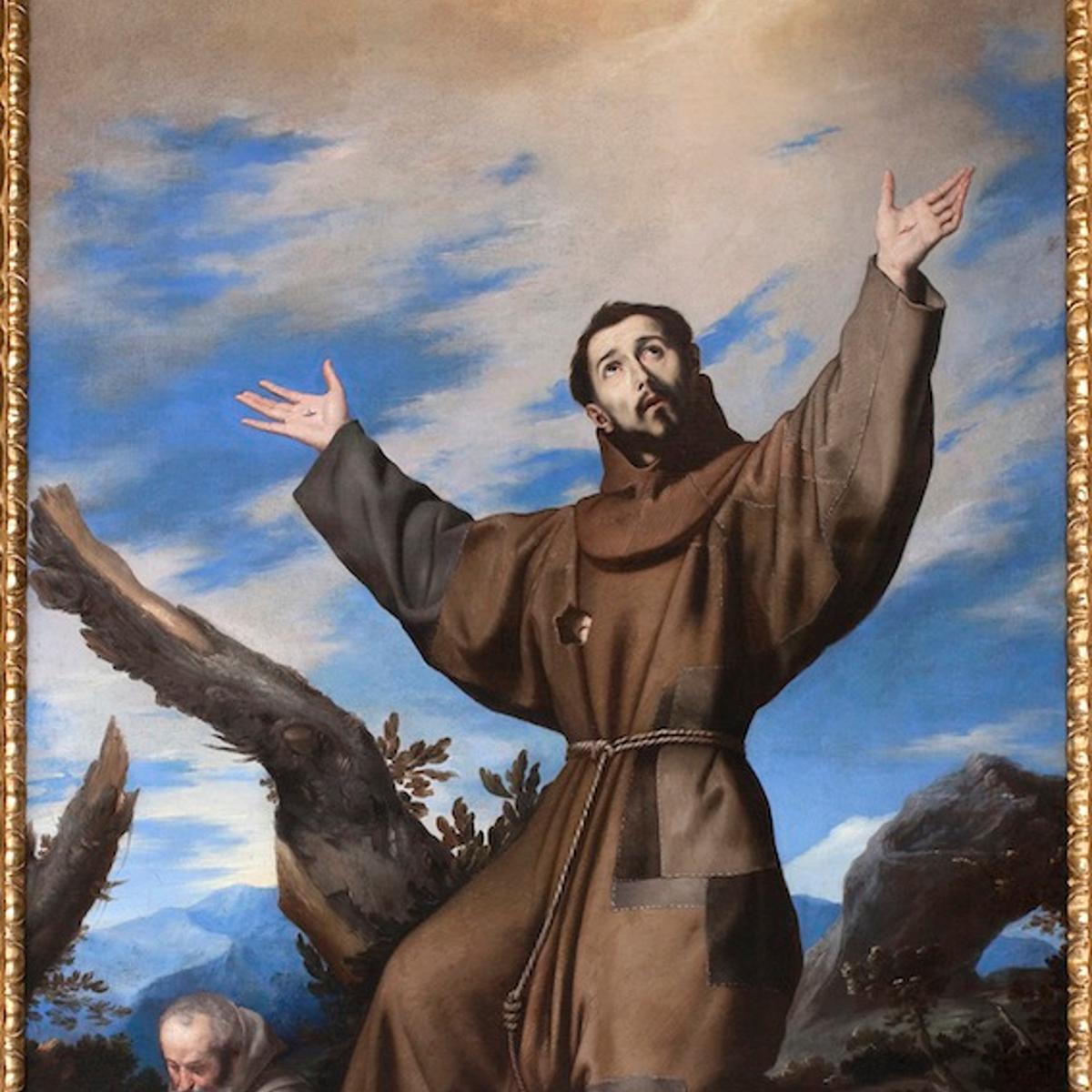 Saint Francis of Assisi, by Spanish painter Jusepe de Ribera (1591-1652), in the Museum of Fine Arts in Budapest