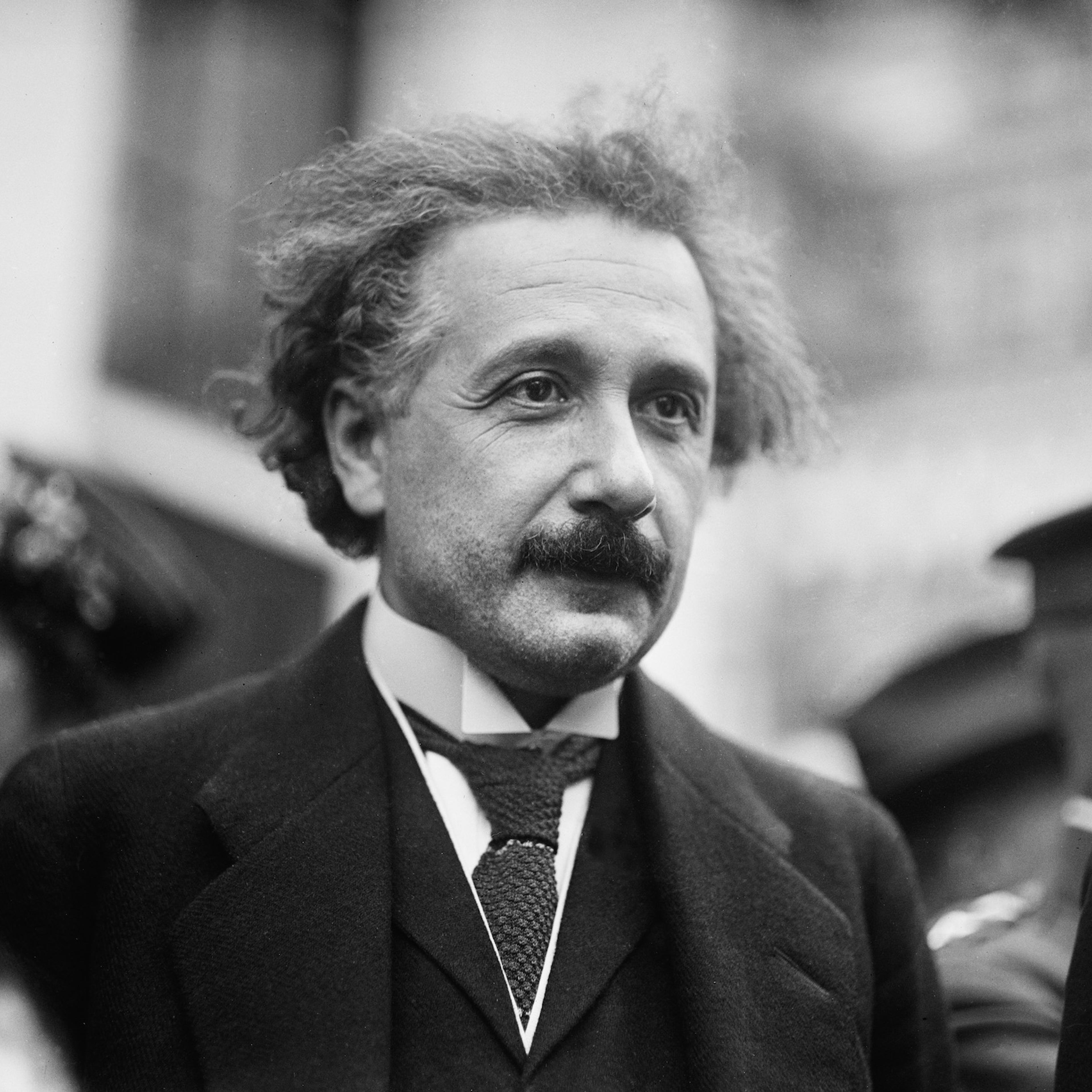 Albert Einstein, Portrait While Visiting White House, Washington DC, USA, Harris & Ewing, 1921