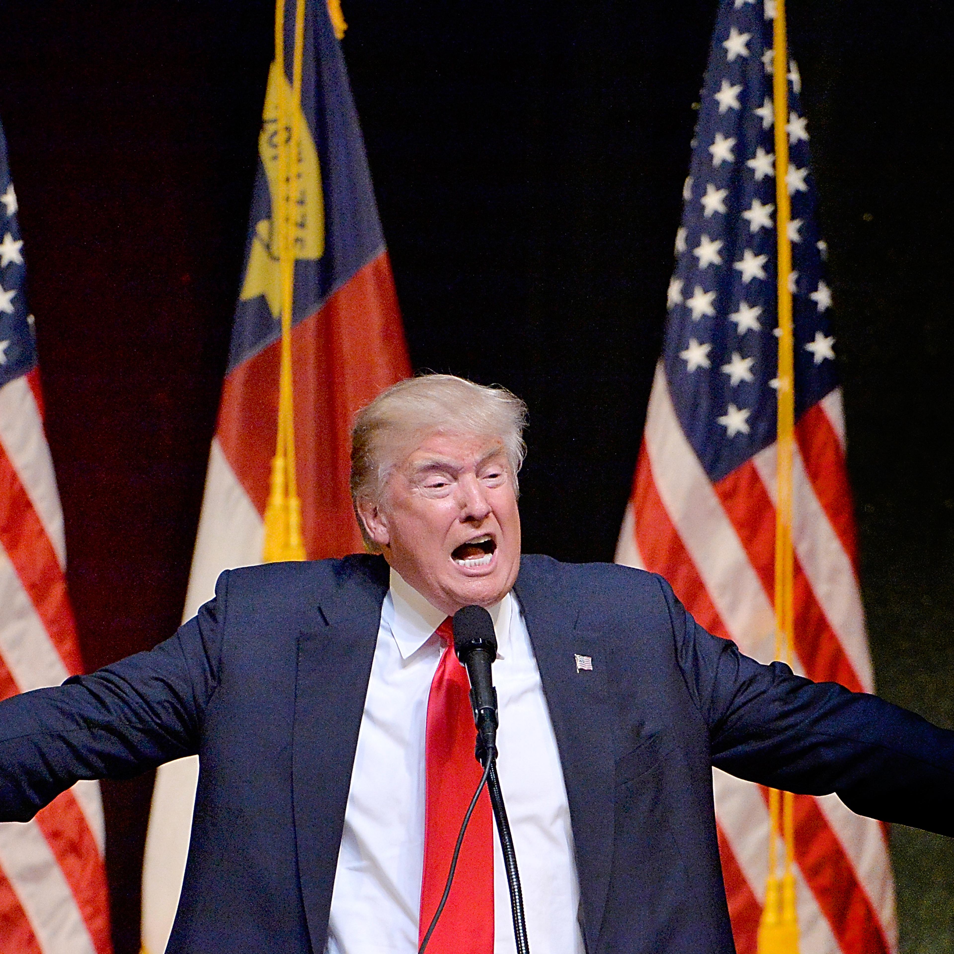 Donald Trump Campaigns In Raleigh, North Carolina