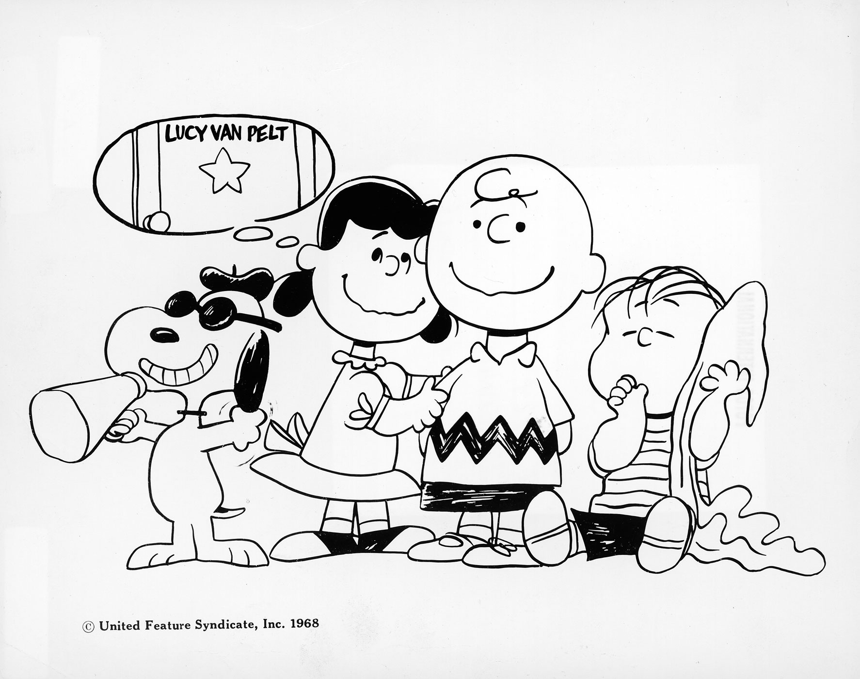 Snoopy, Lucy, Charlie Brown, & Linus in Peanuts