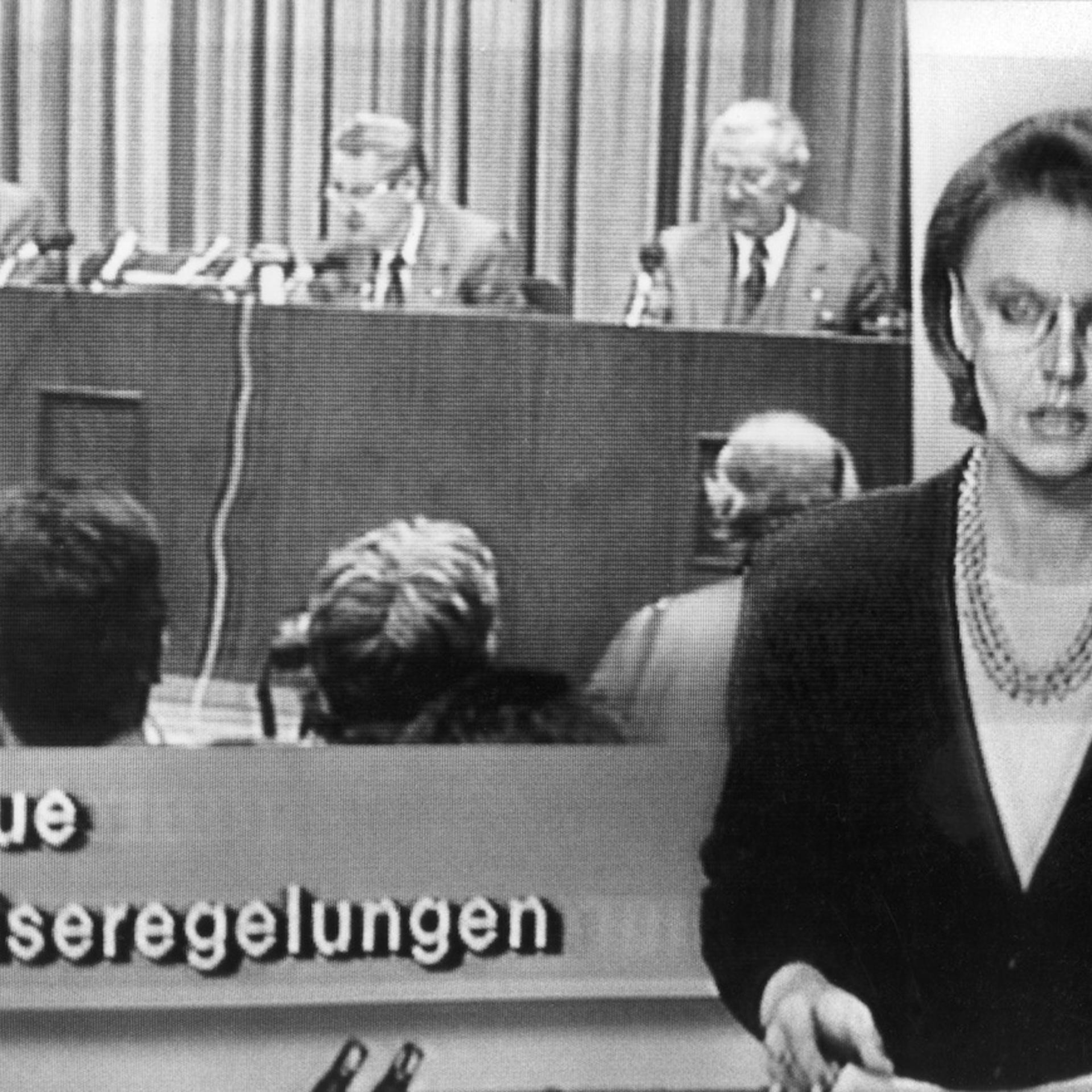 News of German Television Broadcasting on 09 November 1989