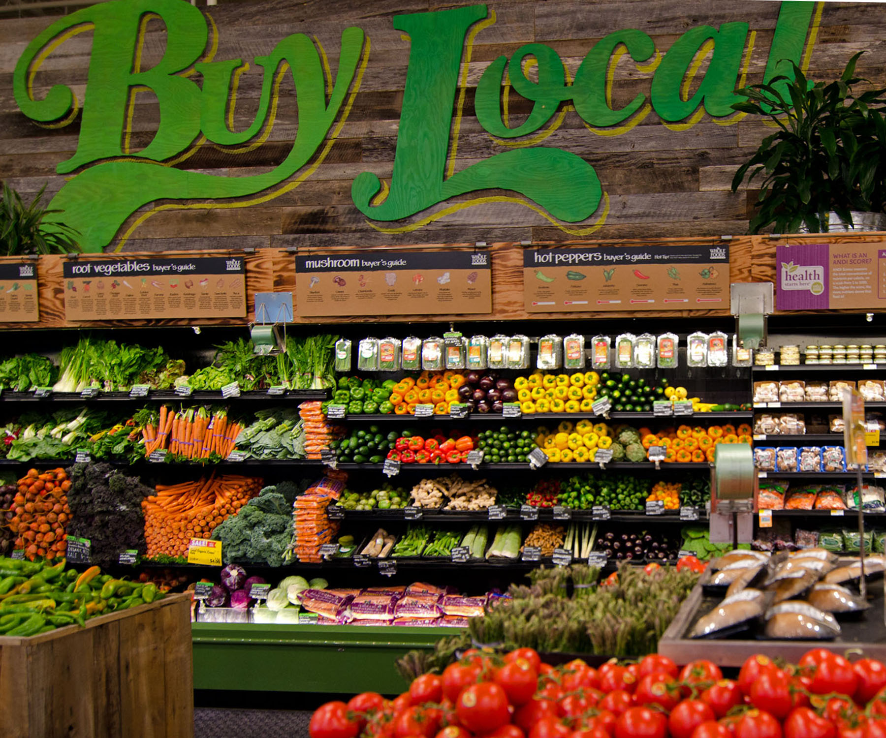 Whole Foods Market is one of many grocery stores open on New Year's Eve this year. 