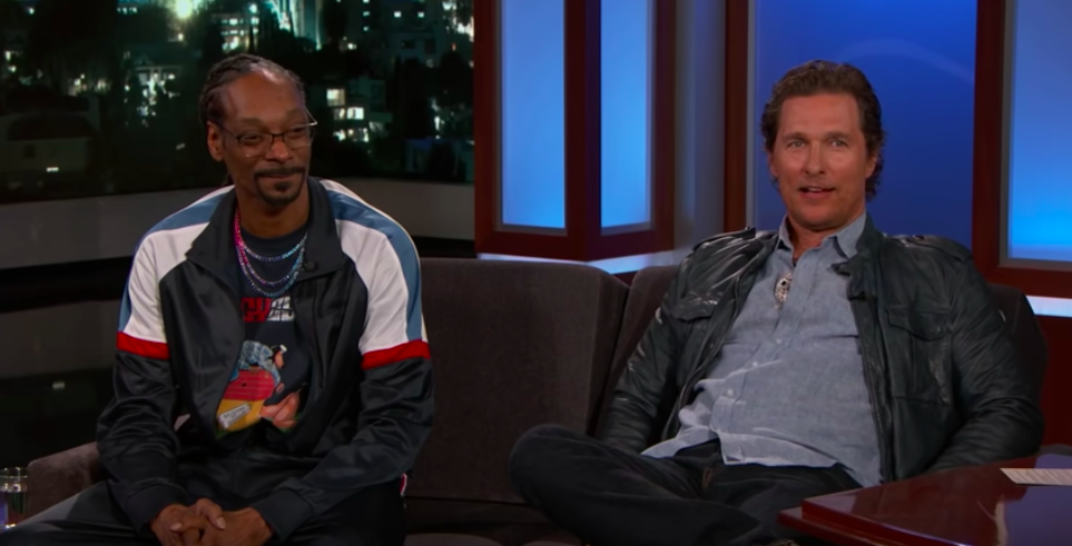 Snoop Dogg and Matthew McConaughey on 'Jimmy Kimmel Live!' 