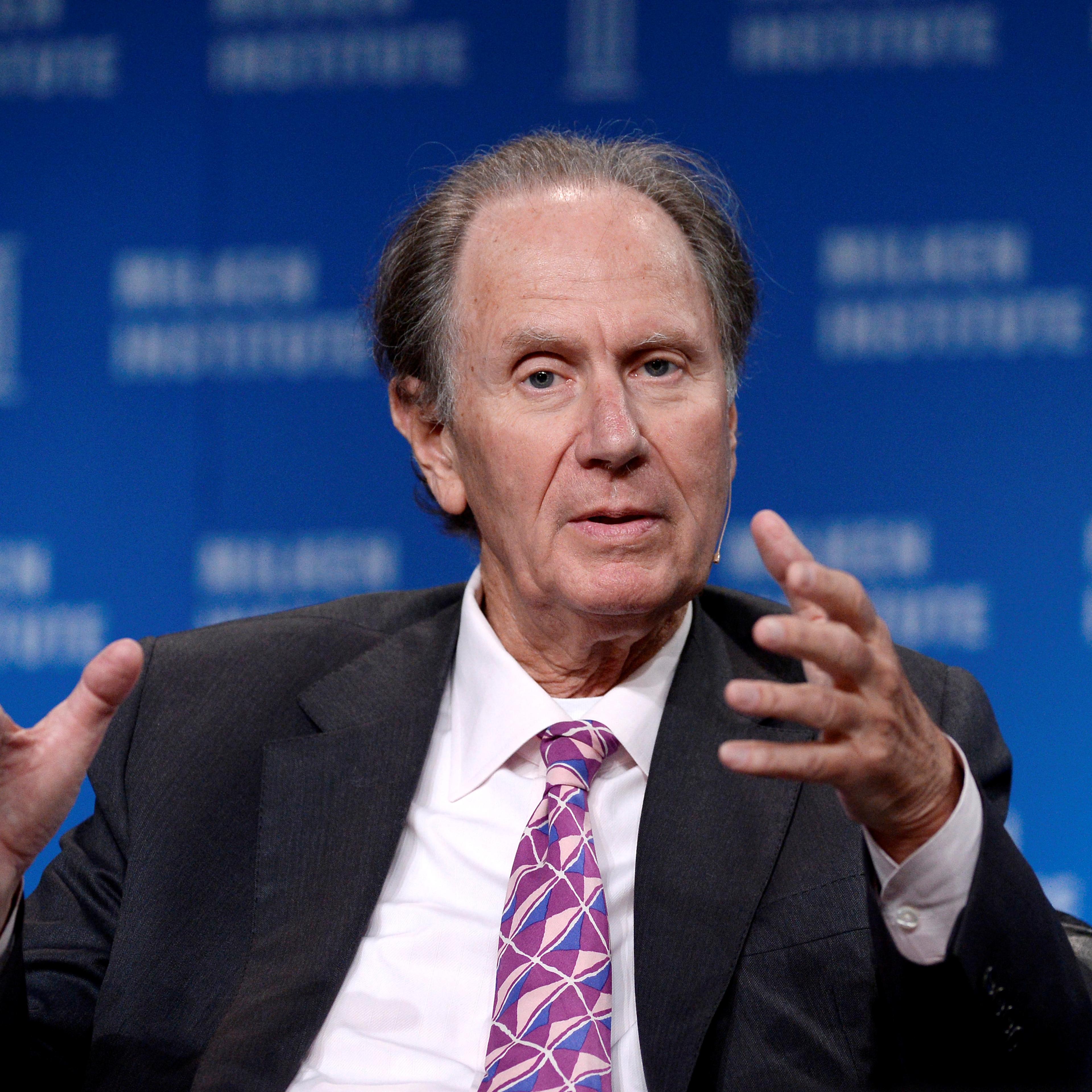 FILE PHOTO - David Bonderman, Founding Partner, TPG, takes part in Private Equity: Rebalancing Risk session during the 2014 Milken Institute Global Conference in Beverly Hills