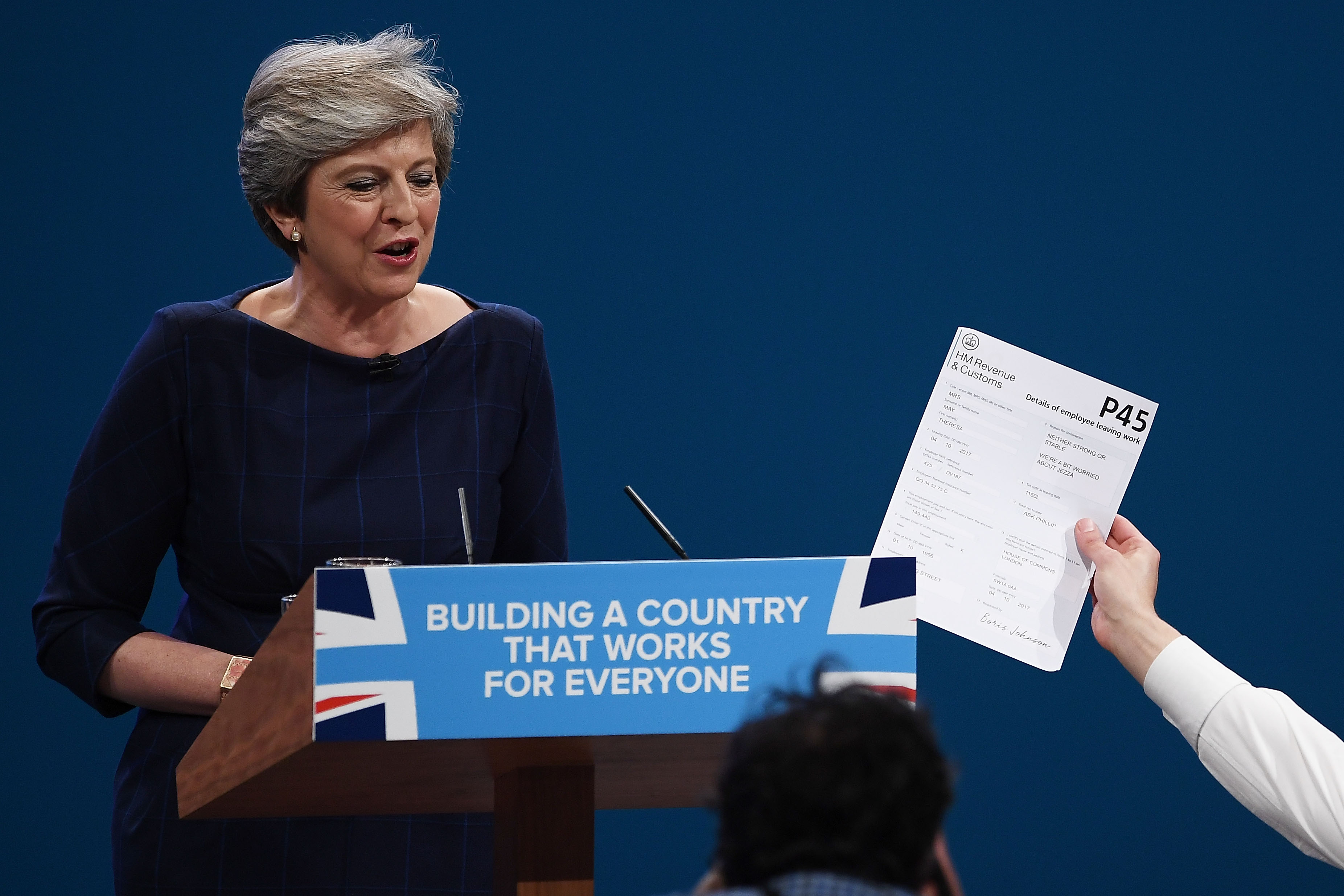 Conservative Leader Makes Her Keynote Speech To Party Conference