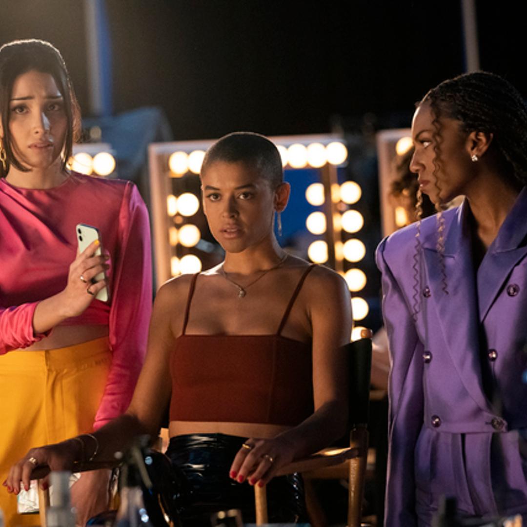 From left: Zion Moreno, Jordan Alexander and Savannah Smith in 'Gossip Girl'