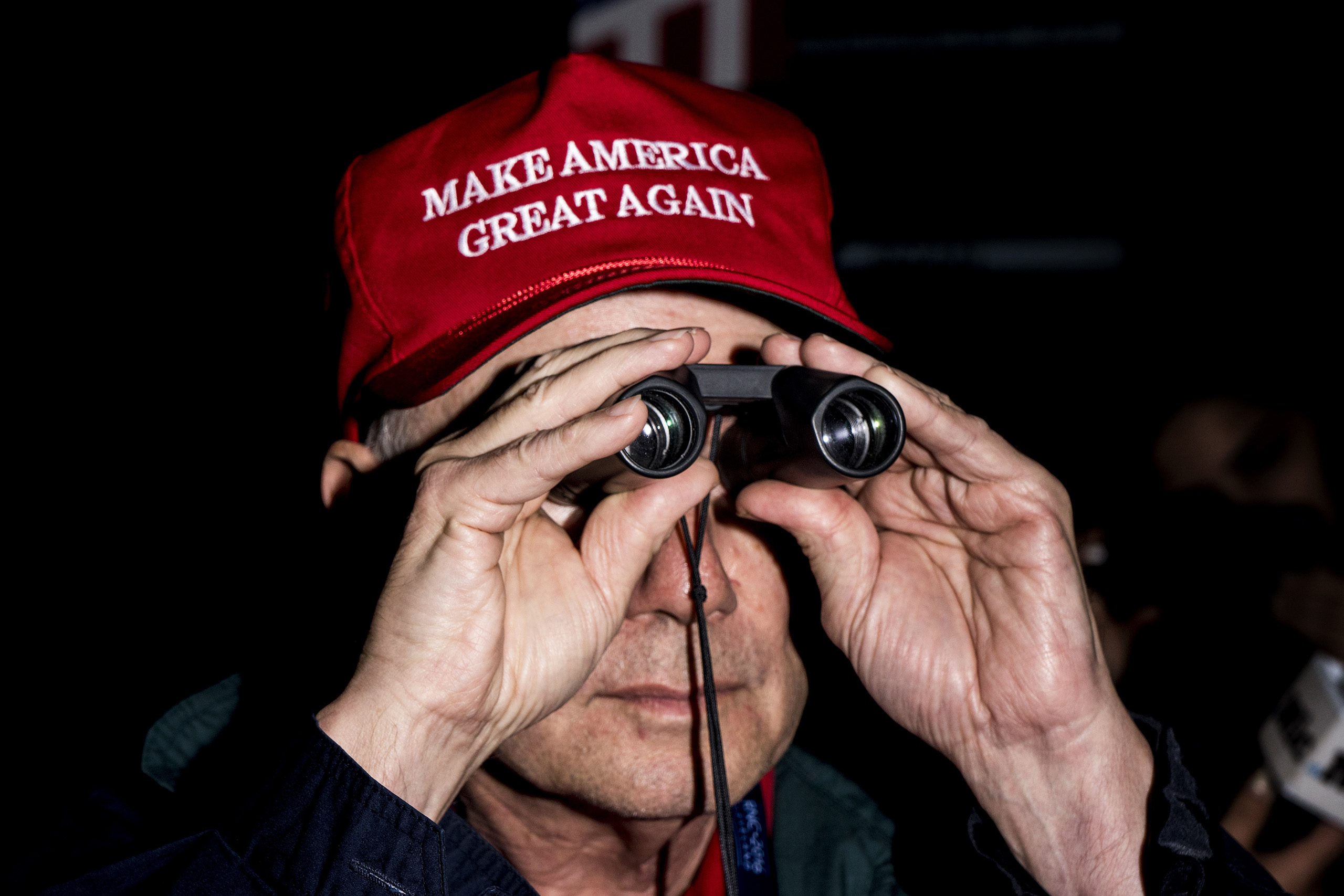 An attendee at the Republican National Convention on July 19, 2016, at the Quicken Loans Arena in Cleveland, Ohio. 