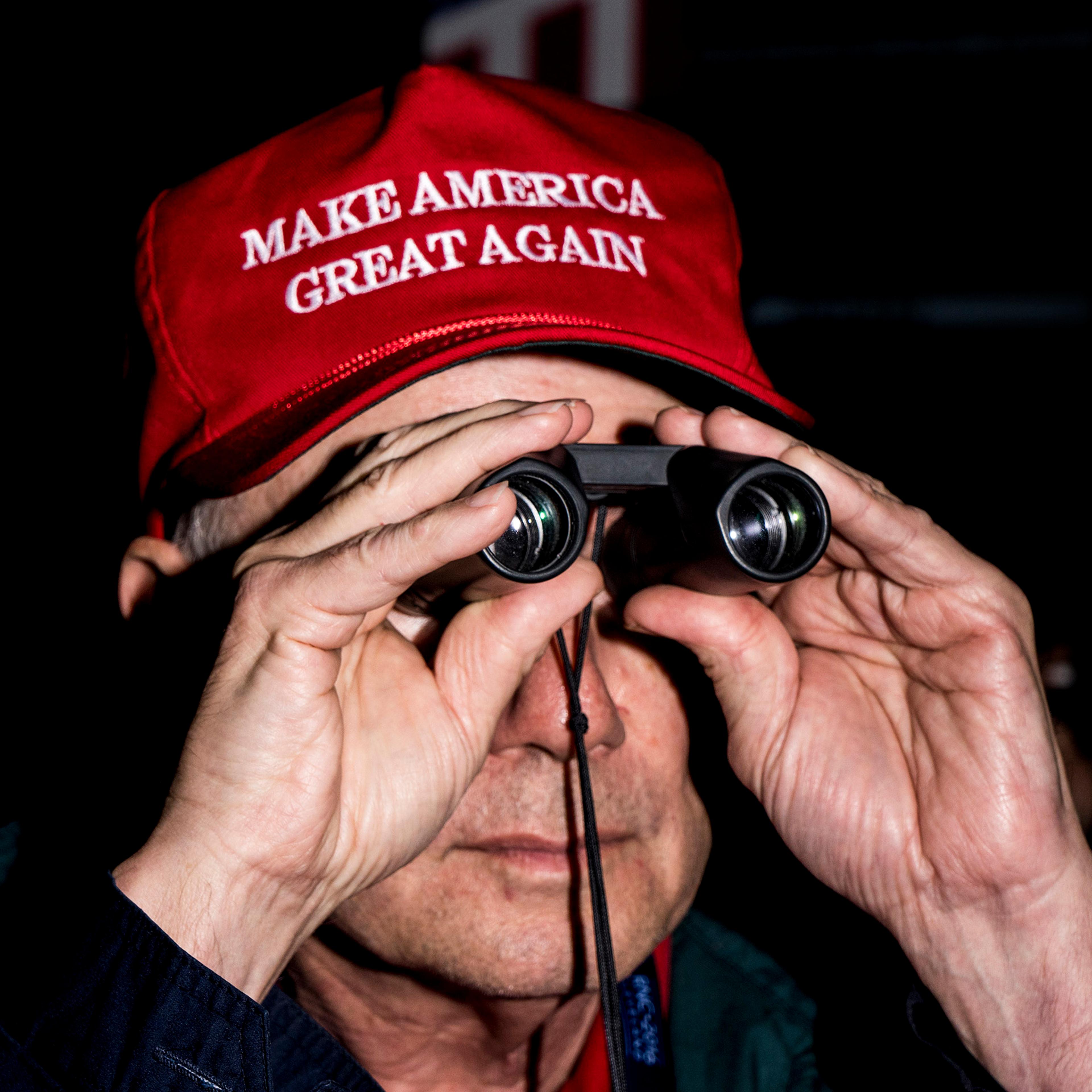 An attendee at the Republican National Convention on July 19, 2016, at the Quicken Loans Arena in Cleveland, Ohio.