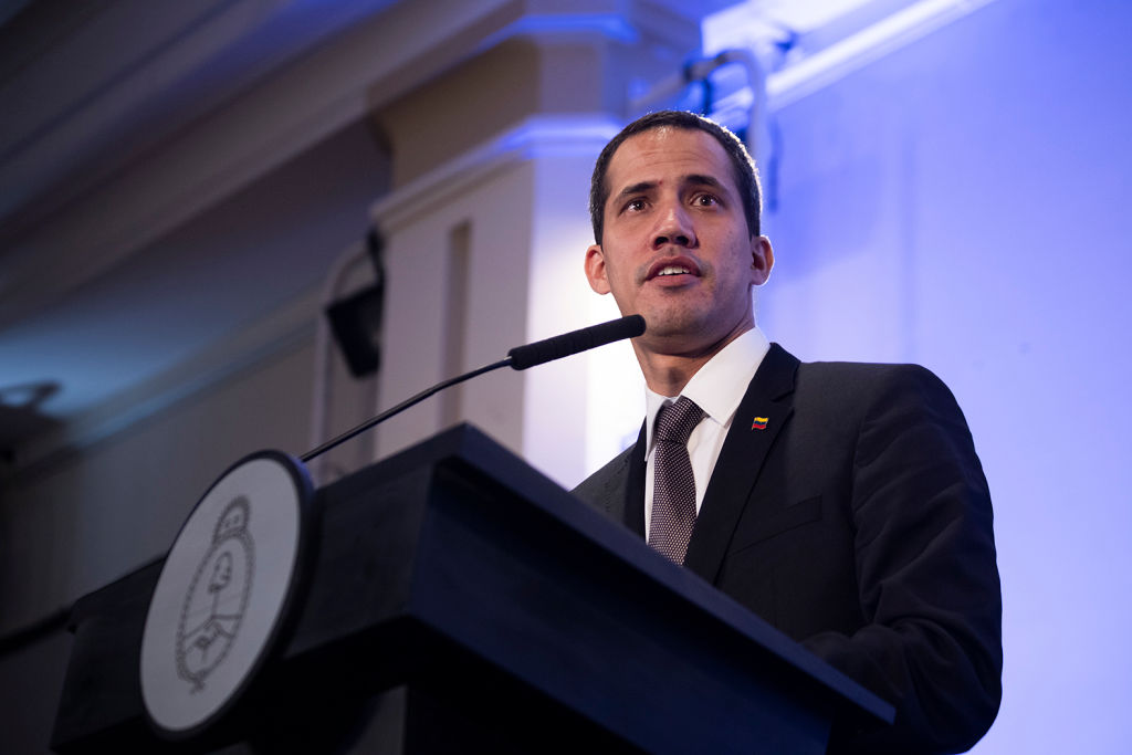Press conference by Juan Guaido at the Palacio San Martín as part of his visit to Argentina