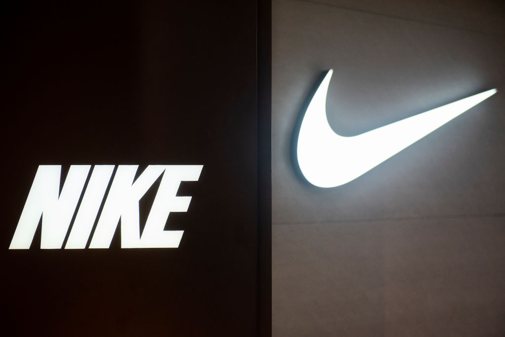 A logo of an American multinational sport clothing brand