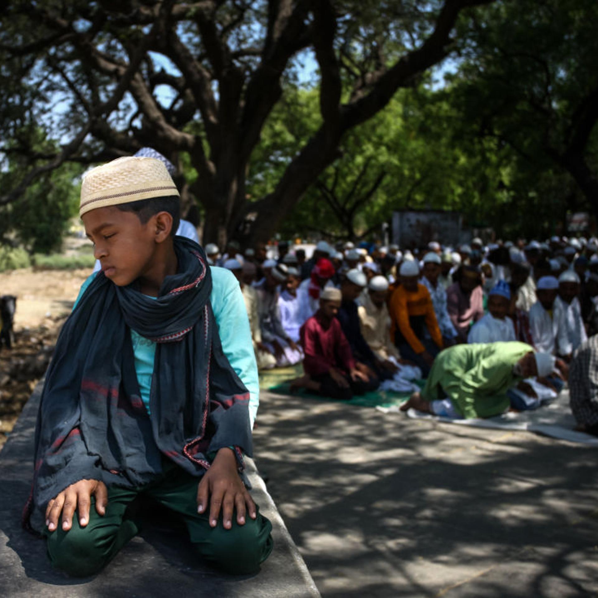 Indian Muslims Celebrate Eid Al -Fitr