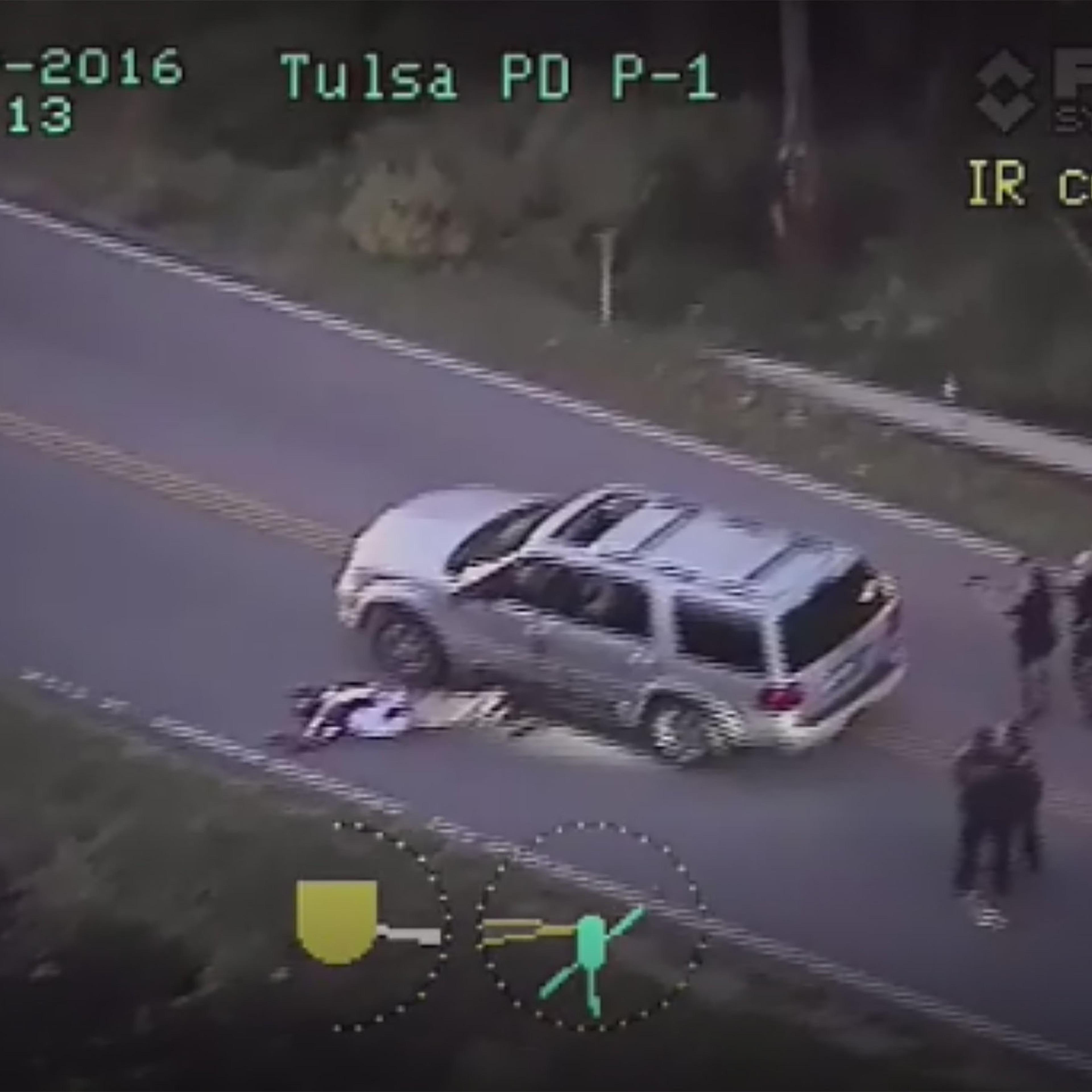 The fatal shooting of Terence Crutcher was recorded by police car dashboard cameras and a police helicopter camera in that city in Oklahoma, Sept. 16, 2016.