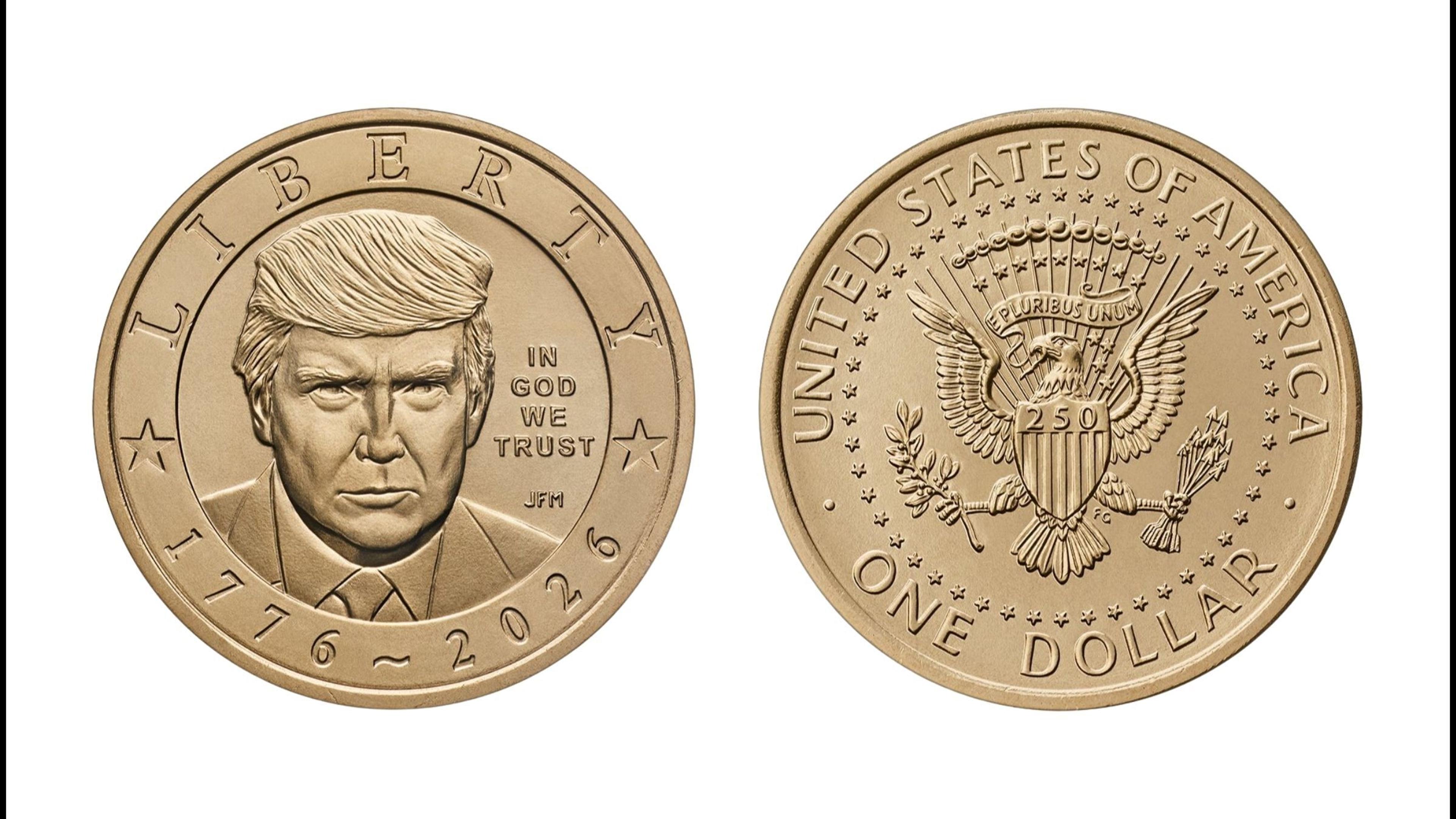 U.S. Mint to Start Producing $1 Coin Featuring Trump’s Face