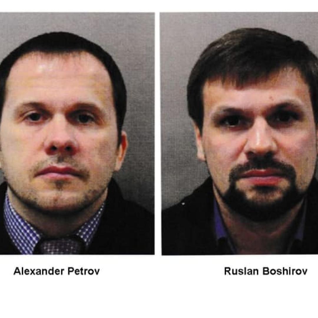 Police released the passport images of two men suspected of attempting to murder Russian ex-spy Sergei Skripal with the banned nerve agent Novichok in the U.K. in March