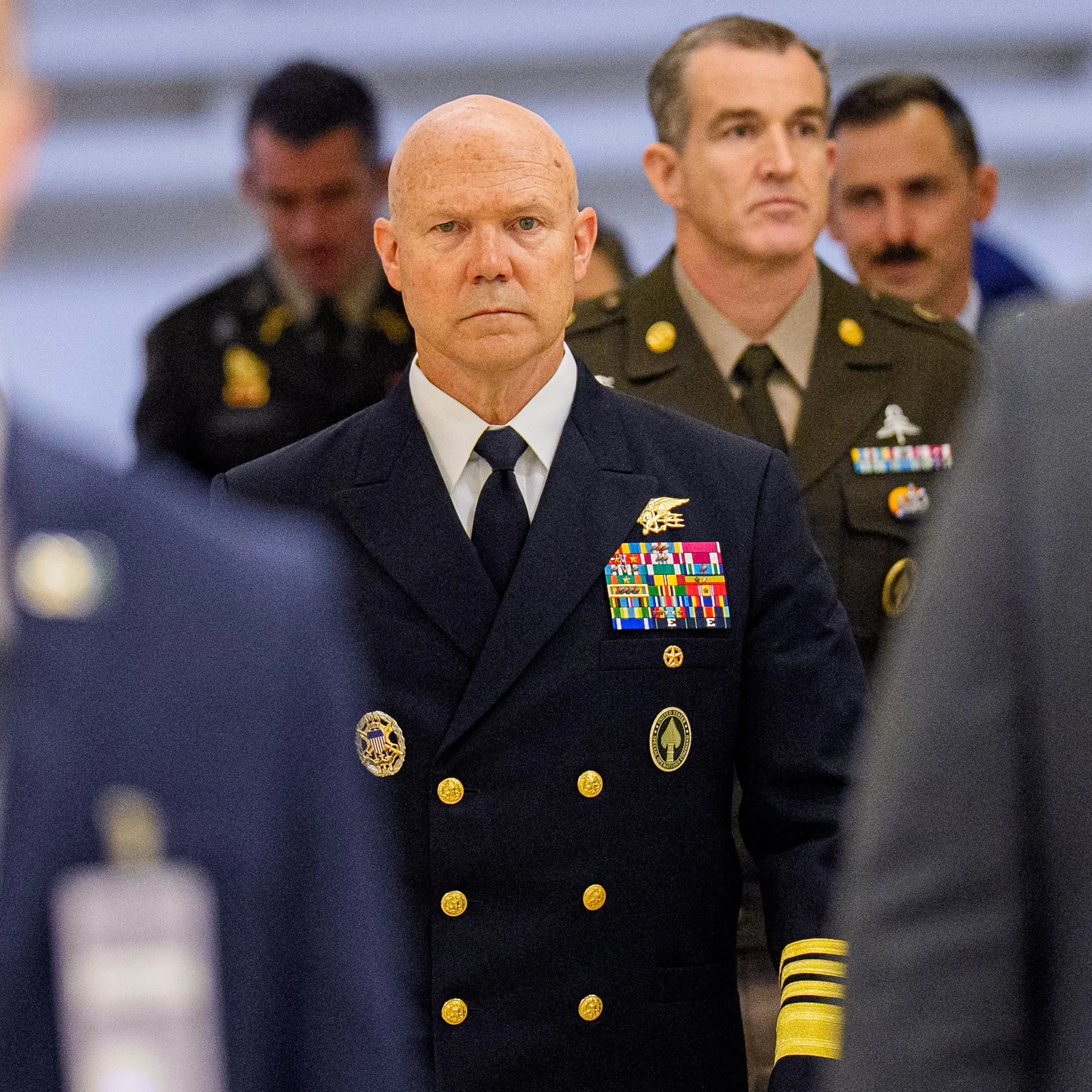 Adm. Frank Bradley Visits Capitol Hill To Brief Lawmakers On Venezuelan Boat Strike