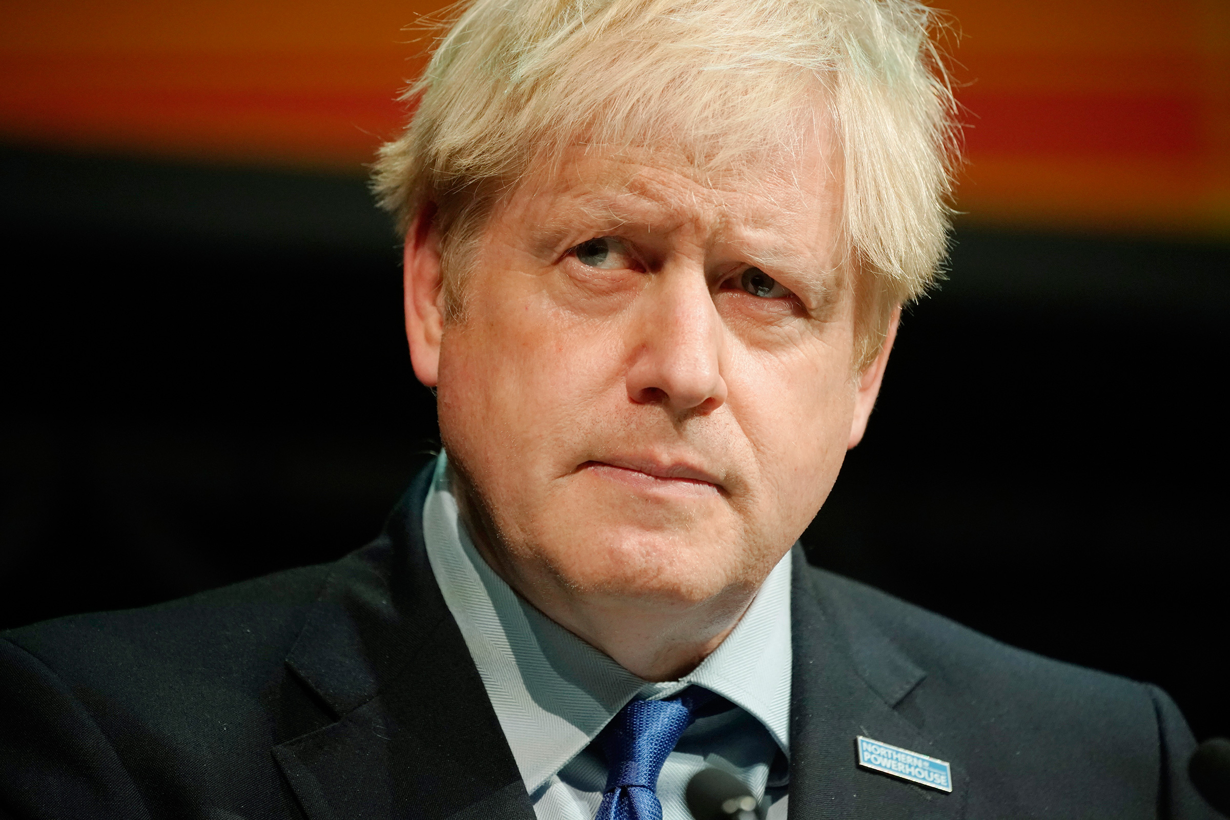 Prime Minister Boris Johnson speaks at the Convention of the North at the Magna Centre on Septe. 13, 2019 in Rotherham, England.