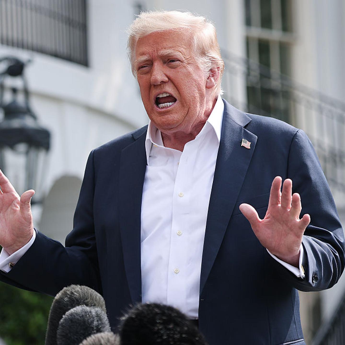 President Trump Departs White House En Route To Texas