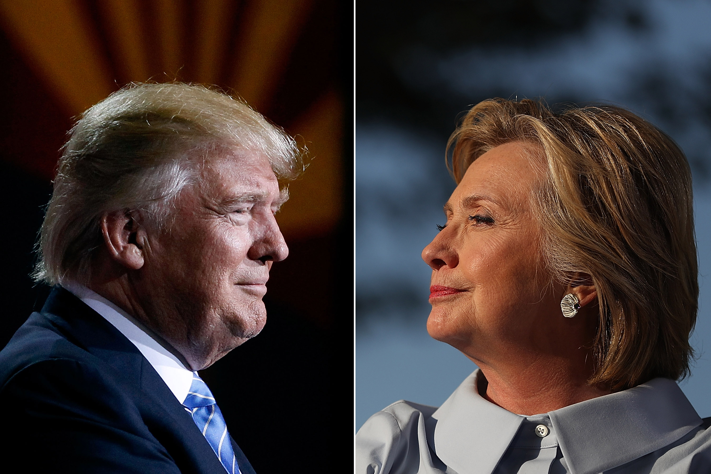 Donald Trump and Hillary Clinton