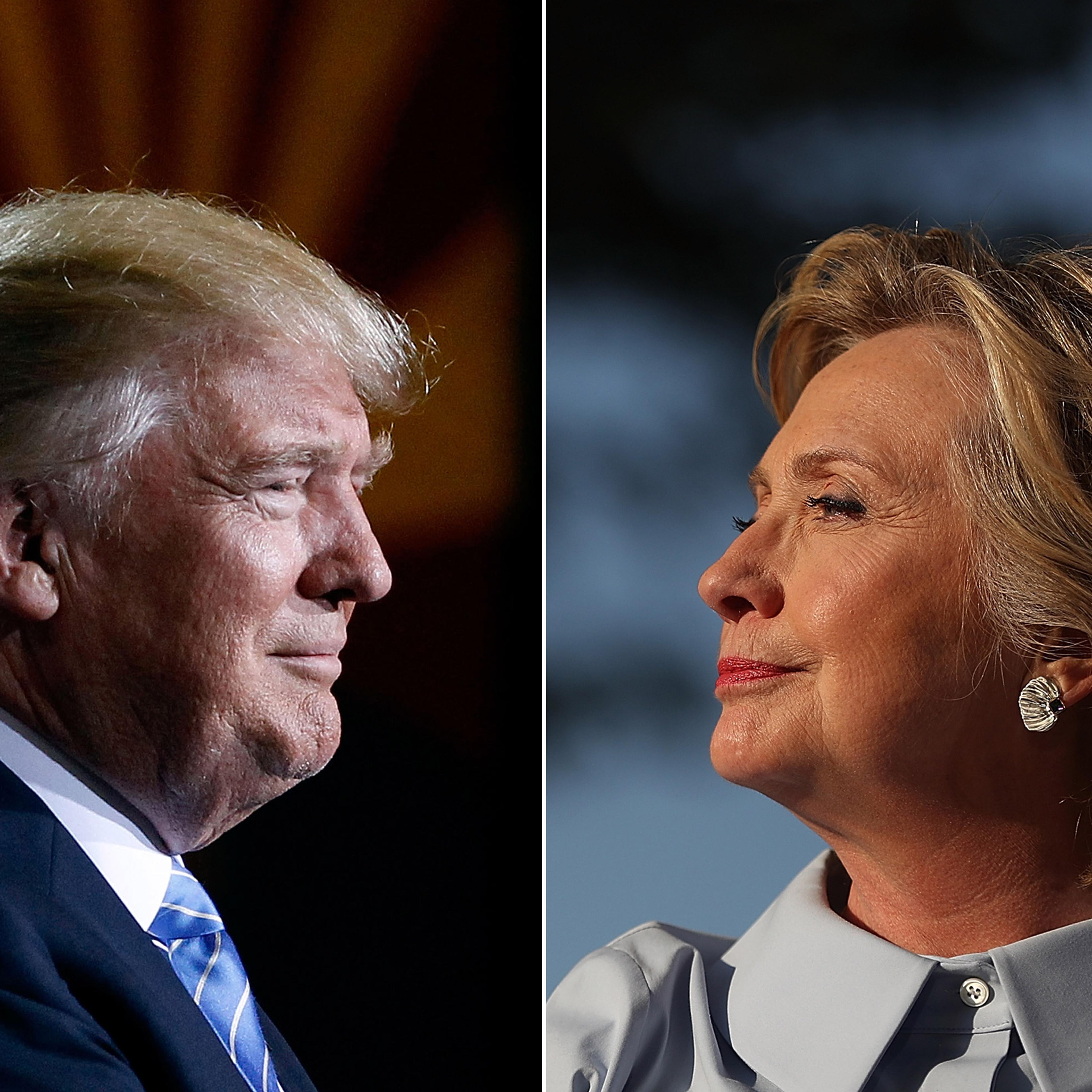 Donald Trump and Hillary Clinton