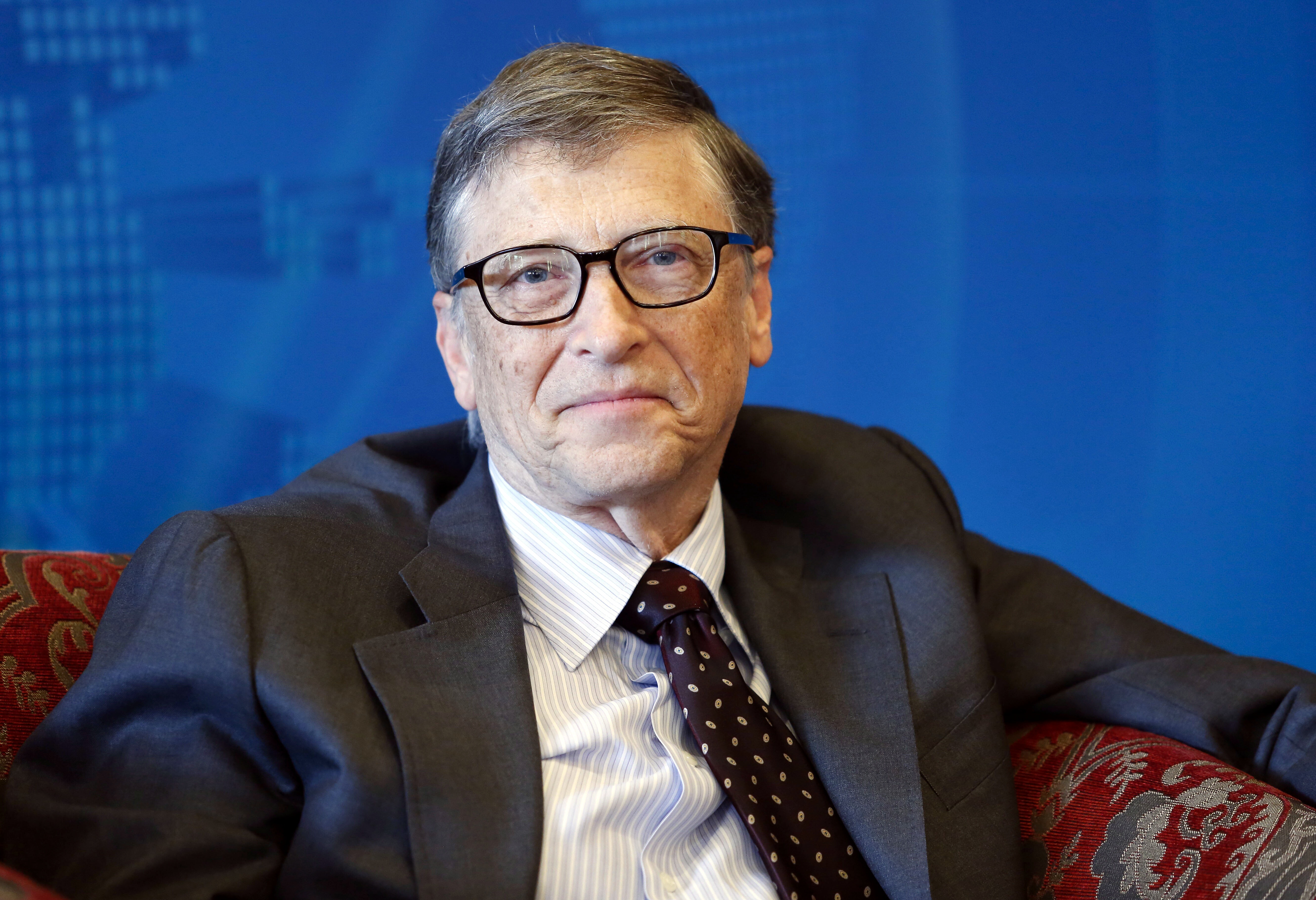 Bill Gates, co-founder of Microsoft attends a breakfast meeting with the theme "Dialogue: Technology & Innovation for a Sustainable Future" during the Boao Forum For Asia Annual Conference 2015 in Qionghai city, Hainan Province, China on March 29, 2015.