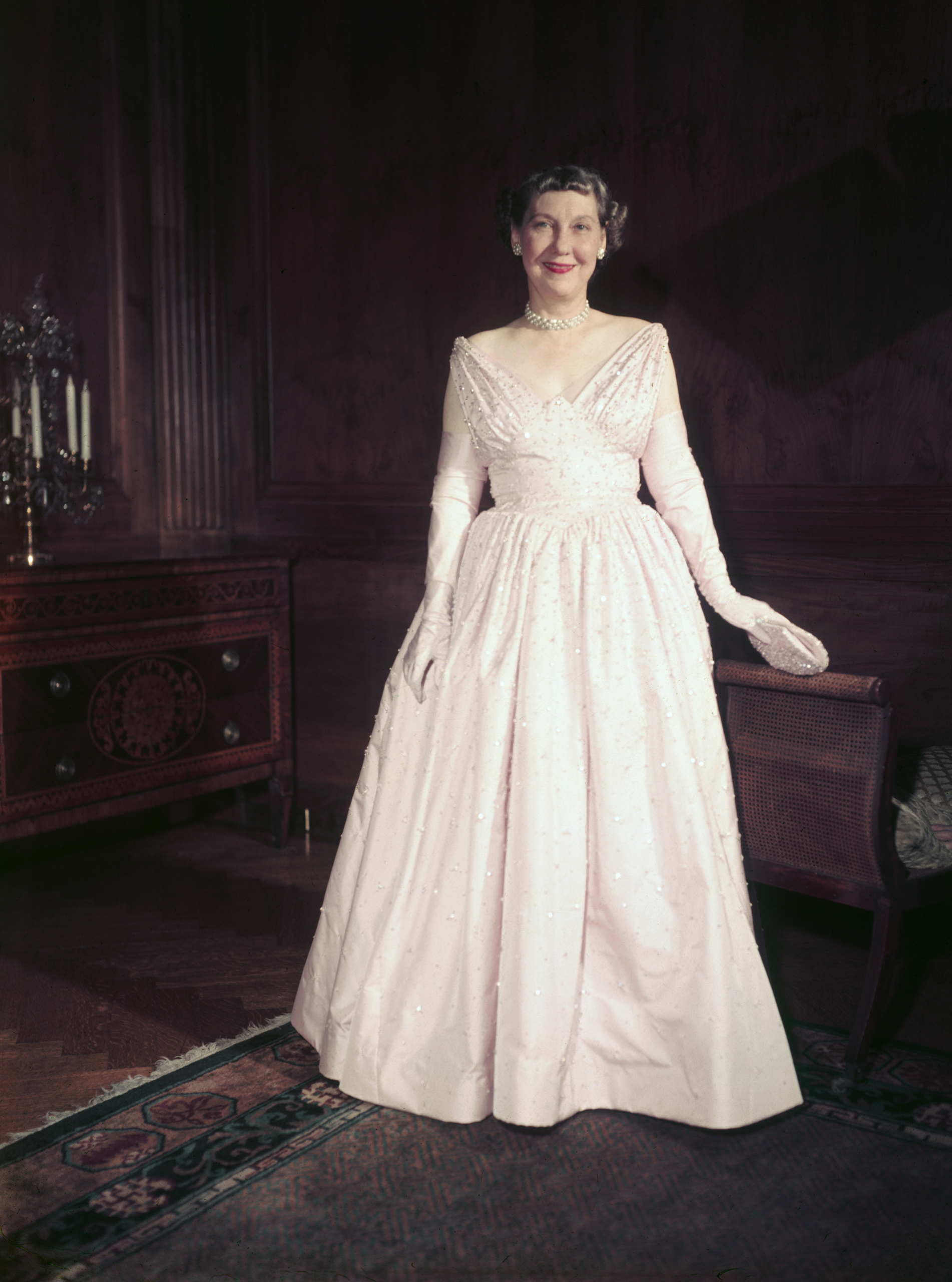 which first lady wore a $46000 dress Nancy Reagan's Inaugural Gown (back), 1981