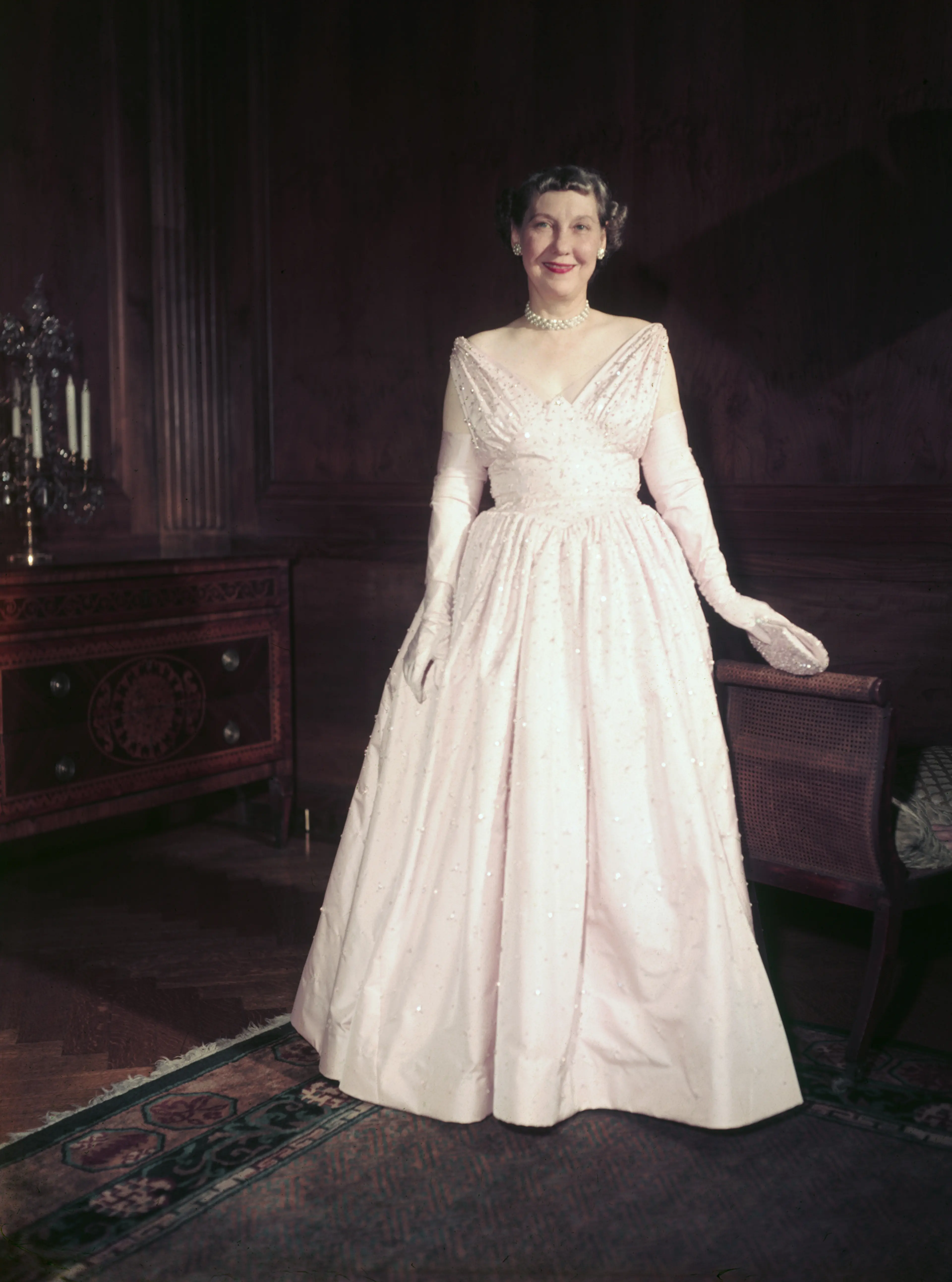 which first lady wore a $46000 dress Nancy Reagan's Inaugural Gown (back), 1981