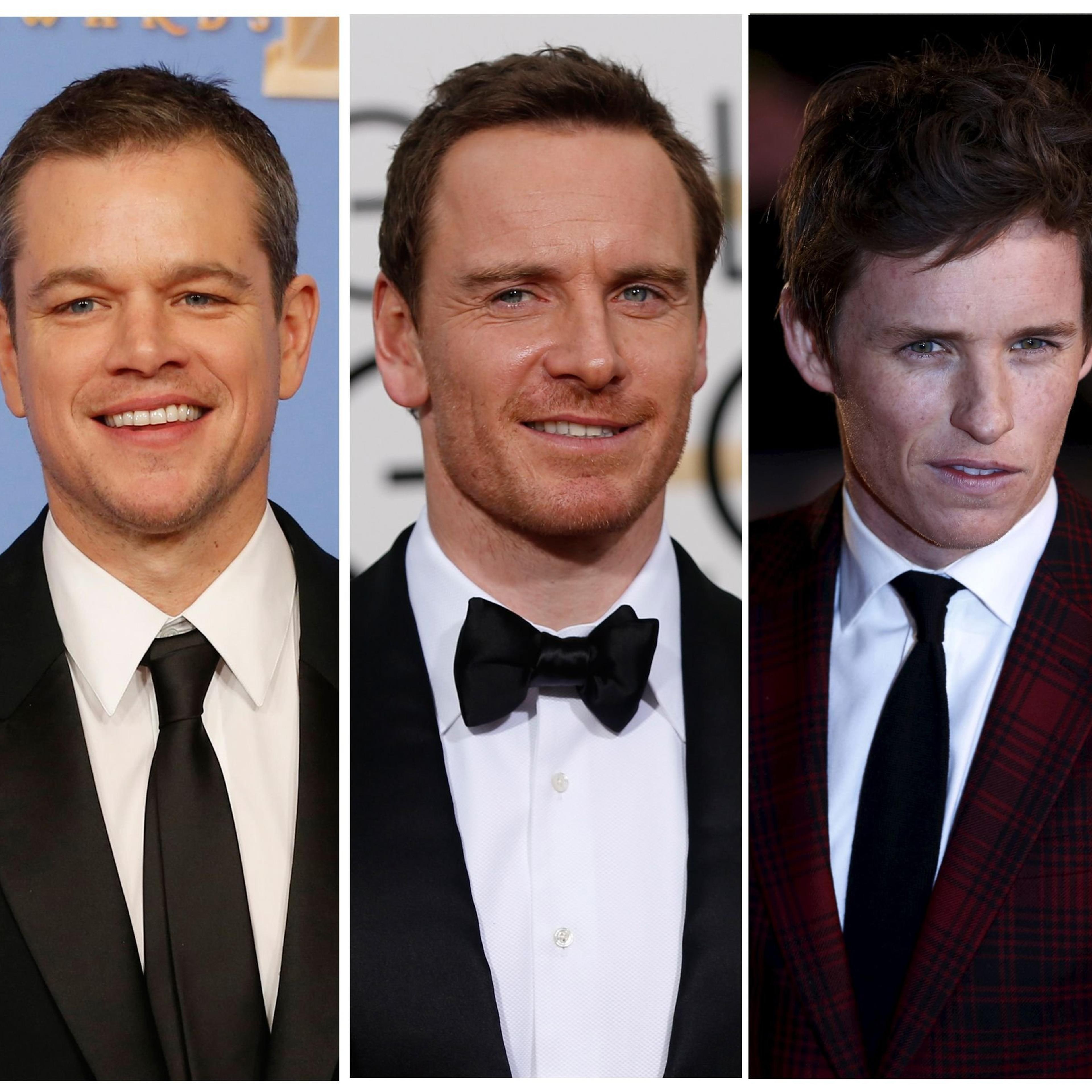 Oscar nominees for Best Actor are shown in this combination of file photos (L to R) Bryan Cranston, Matt Damon, Michael Fassbender, Eddie Redmayne, and Leonardo DiCaprio.