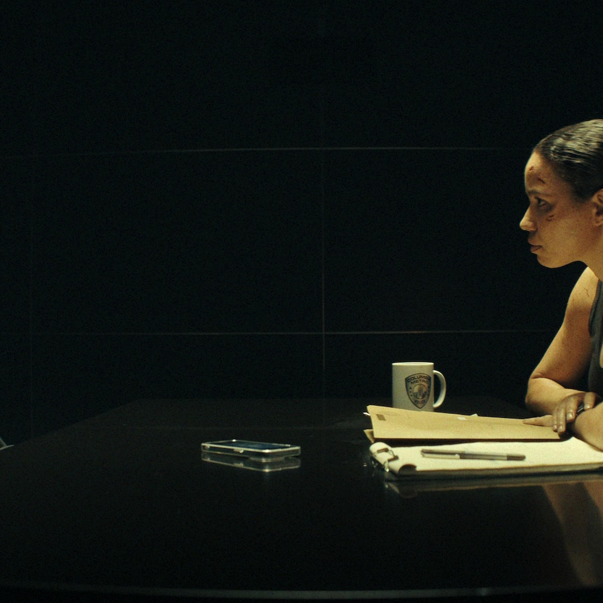Taron Egerton and Jurnee Smolett in Smoke