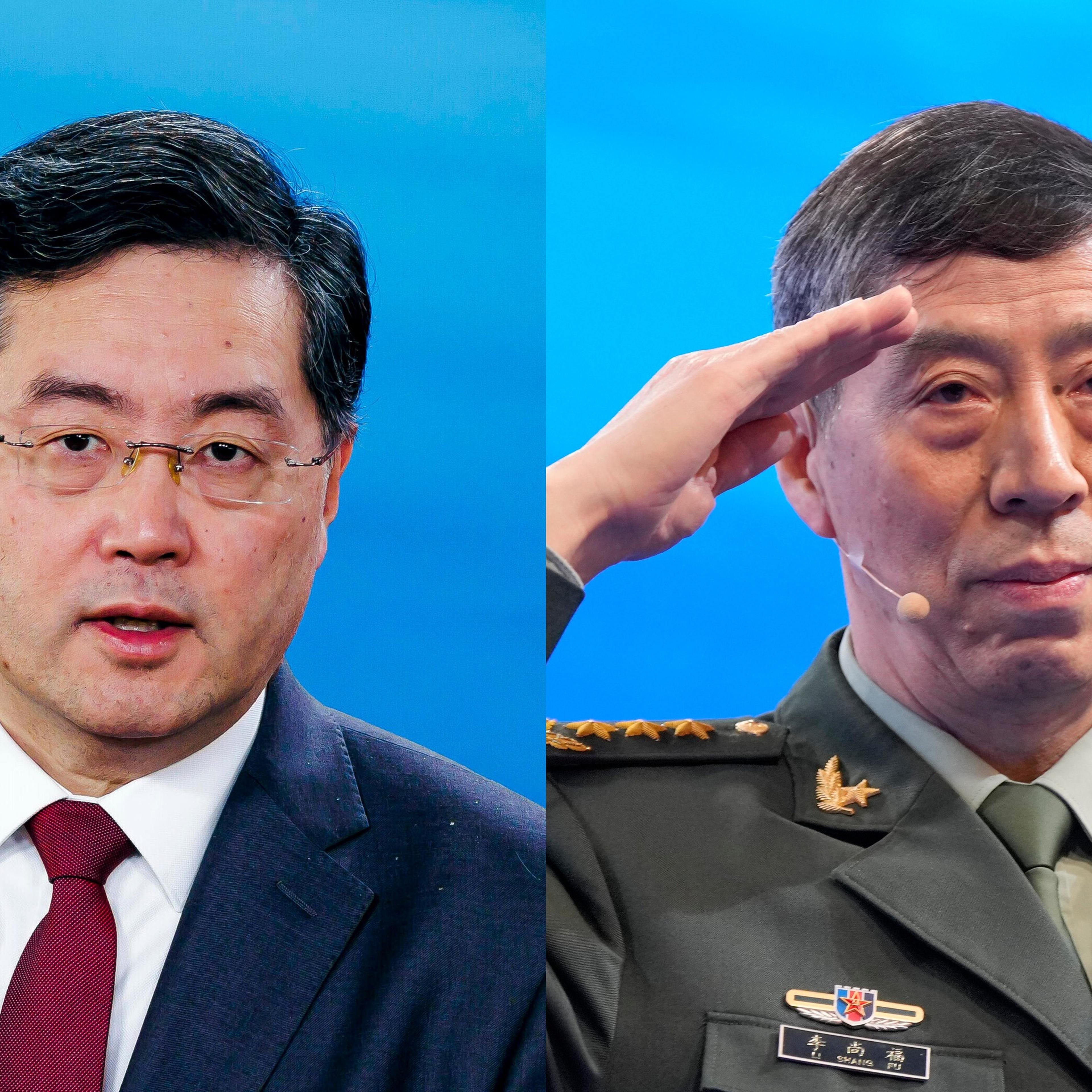 Qin Gang, China’s minister of foreign affairs, in Berlin on May 9; Li Shangfu, China’s minister of national defense, in Singapore on June 4.