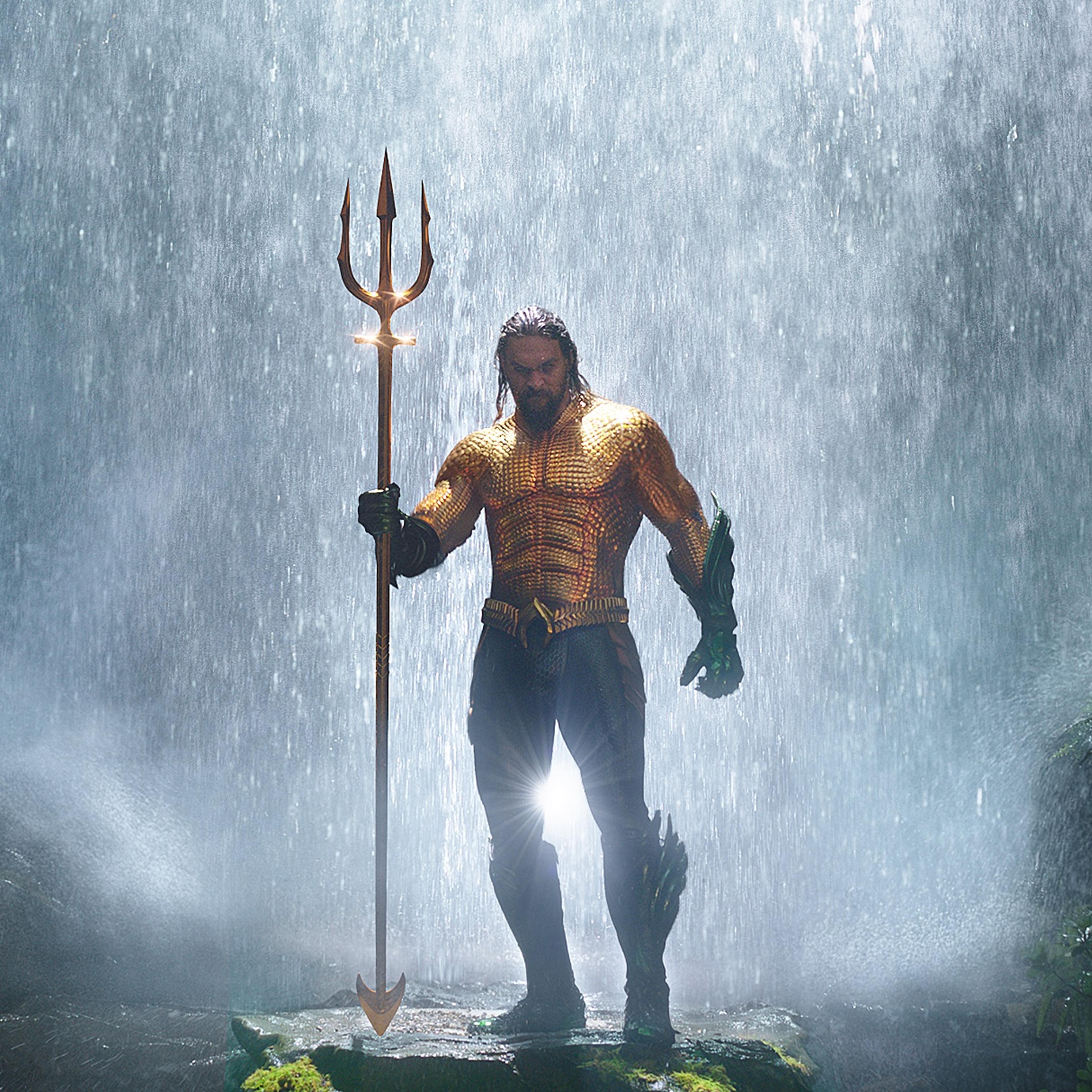 Jason Momoa as Aquaman in "Aquaman."