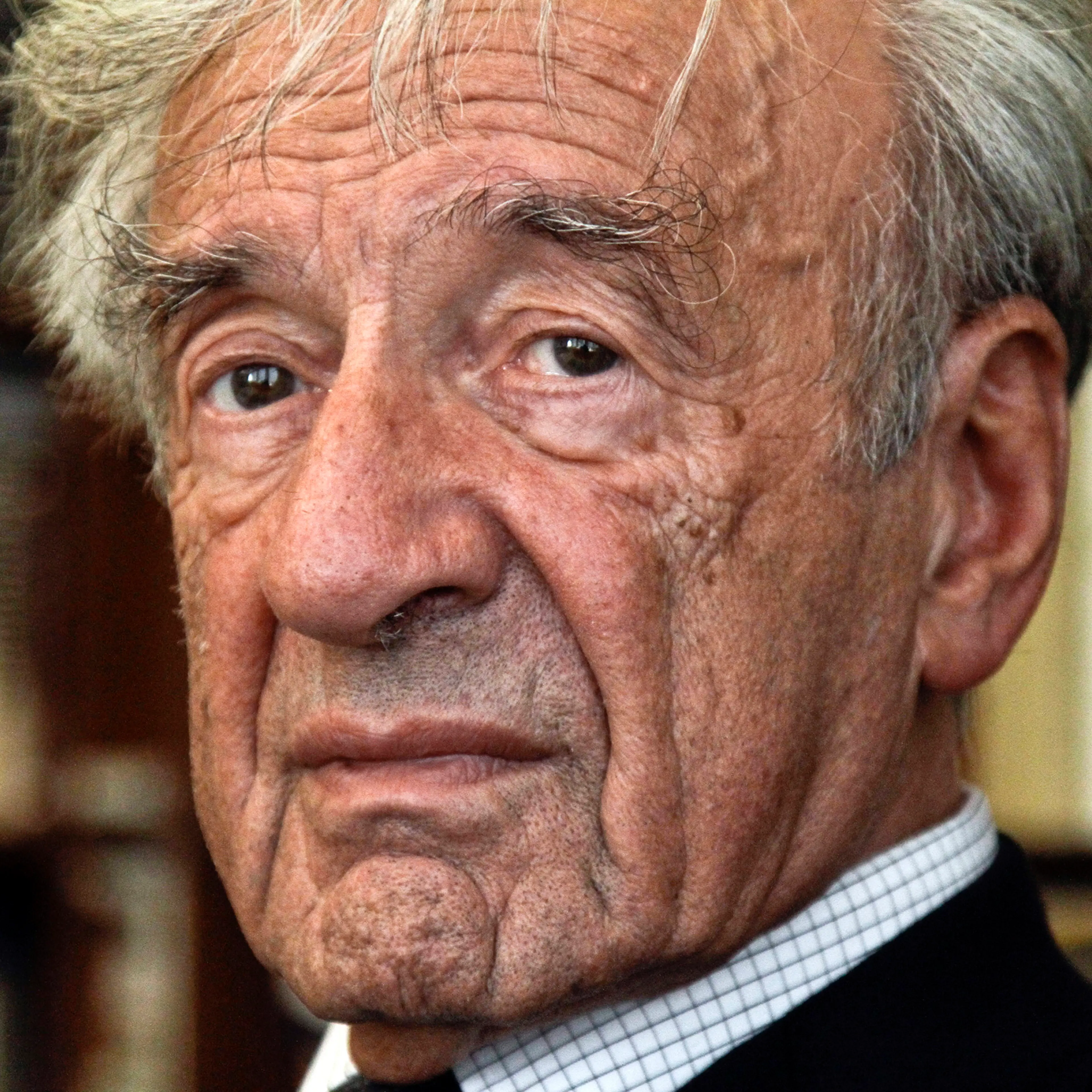 This Sept. 12, 2012, photo shows Holocaust activist and Nobel Peace Prize recipient Elie Wiesel, 83, in his office in New York.