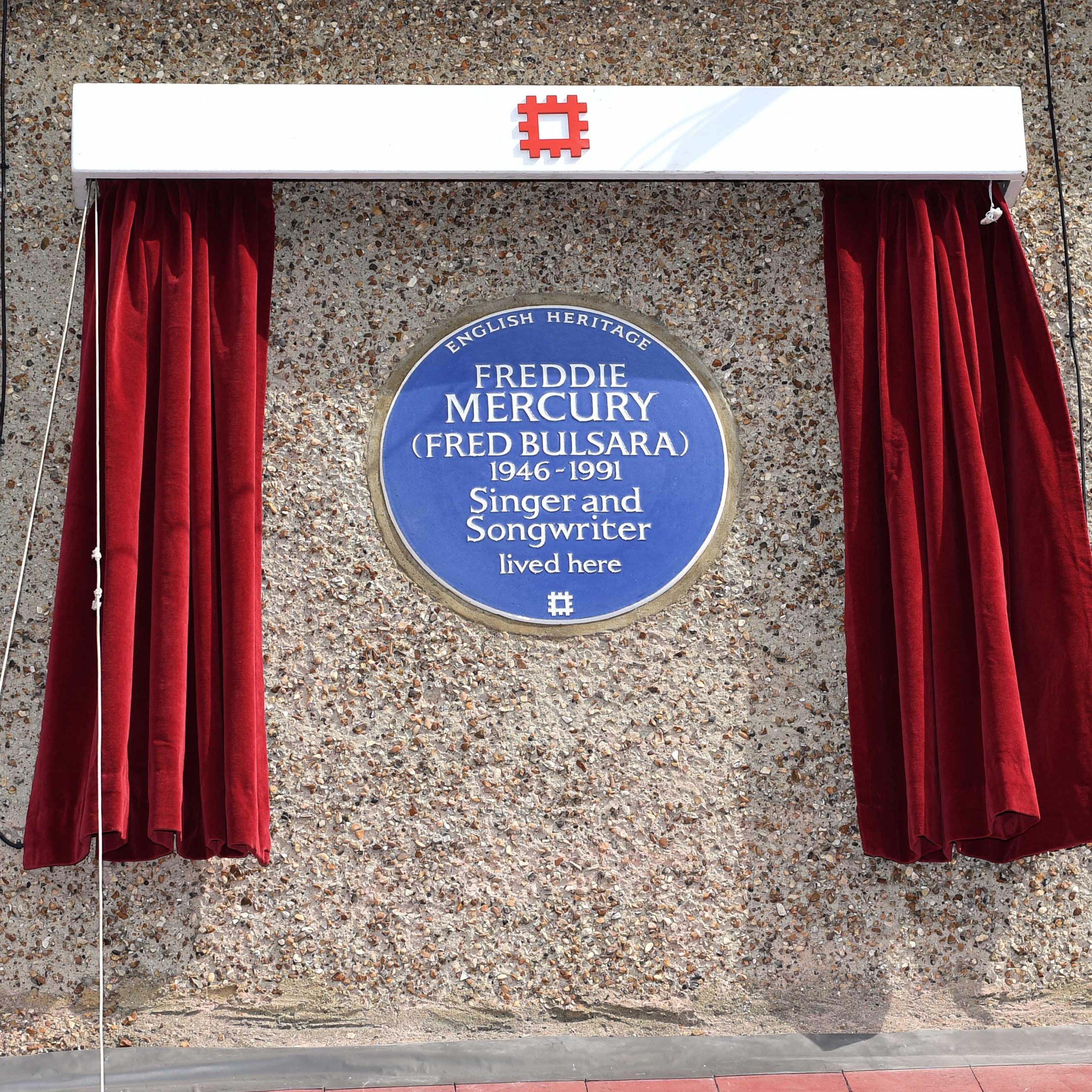 The unveiling of an English Heritage Blue Plaque, commemorating where Freddie Mercury lived in Feltham, England, on Sept. 1, 2016.
