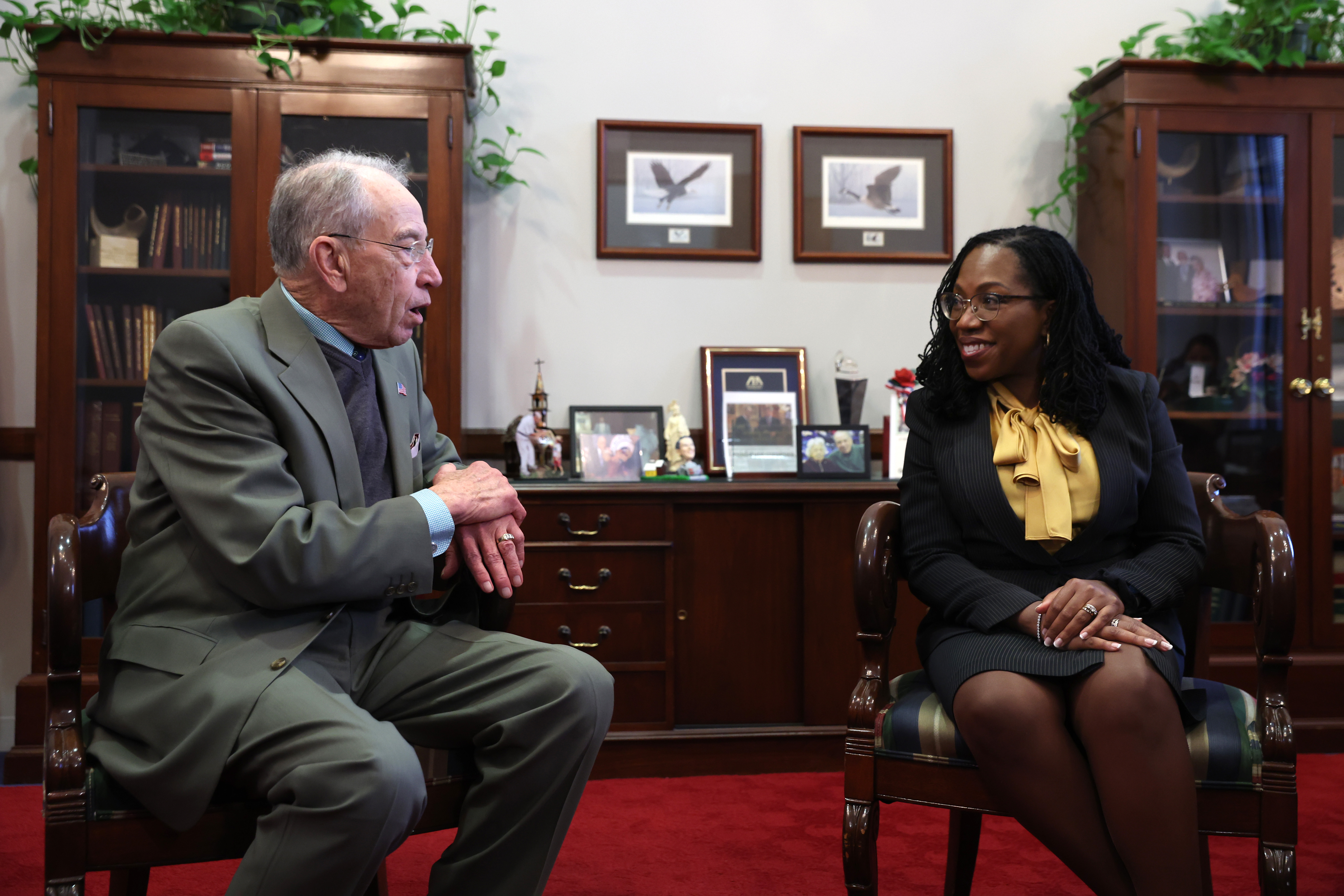 Senate Leaders Meet With Supreme Court Nominee Ketanji Brown Jackson