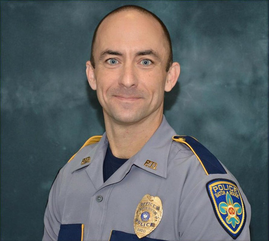 Baton Rouge Police Department officer Matthew Gerald, 41, in an undated photo provided by the Baton Rouge Police Department.