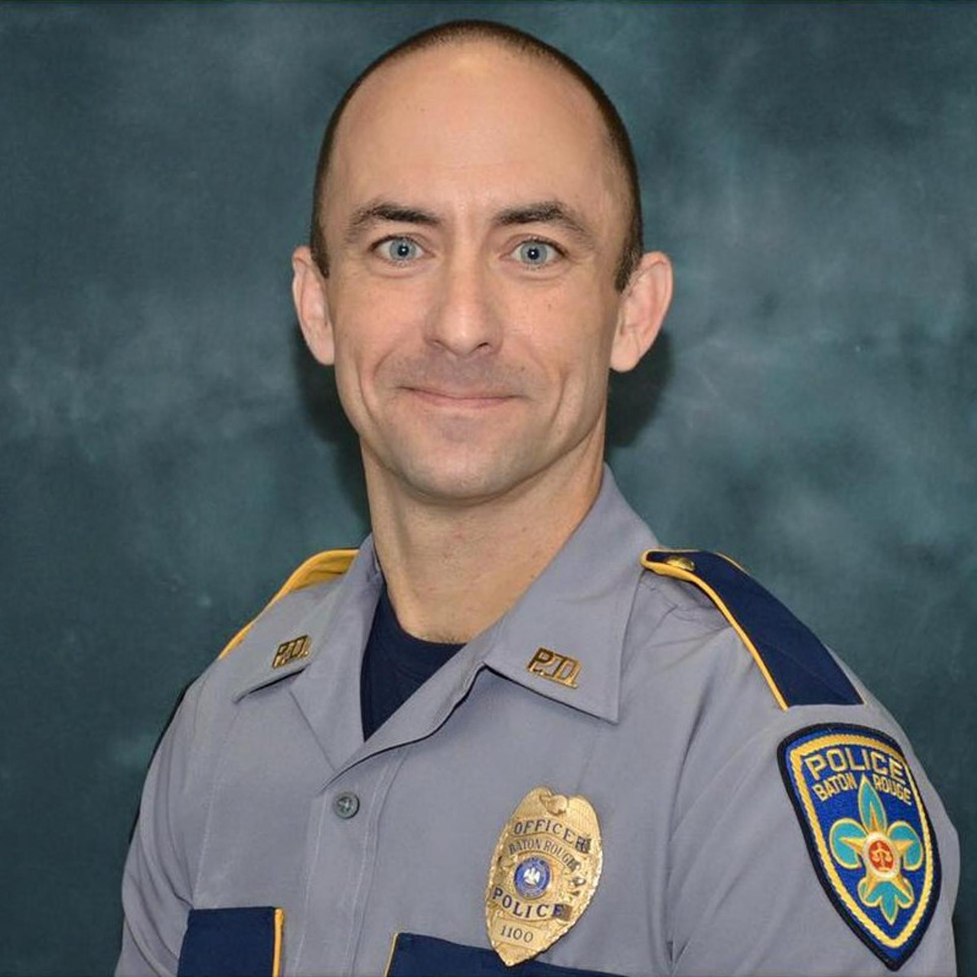 Baton Rouge Police Department officer Matthew Gerald, 41, in an undated photo provided by the Baton Rouge Police Department.