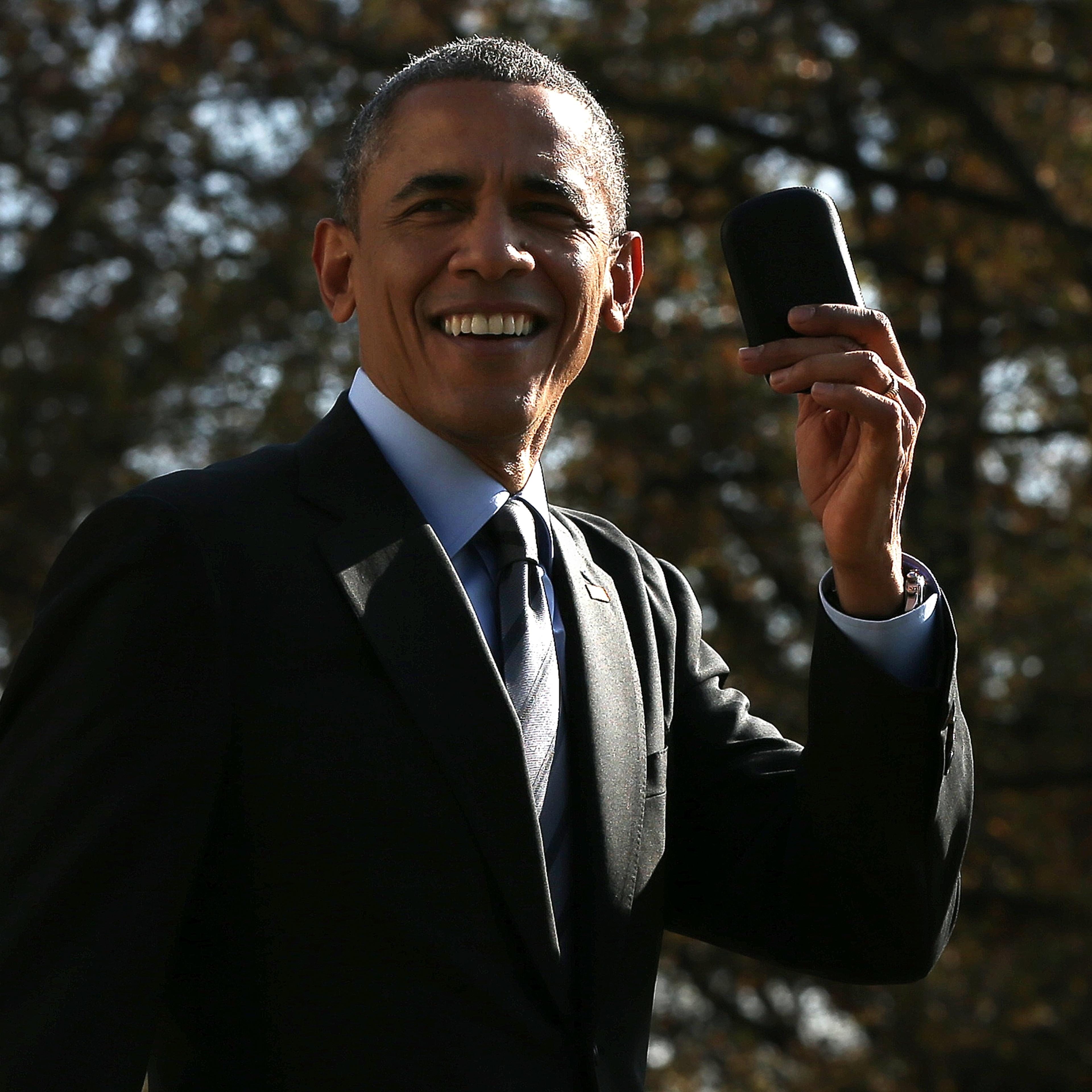 President Obama Departs White House For Las Vegas
