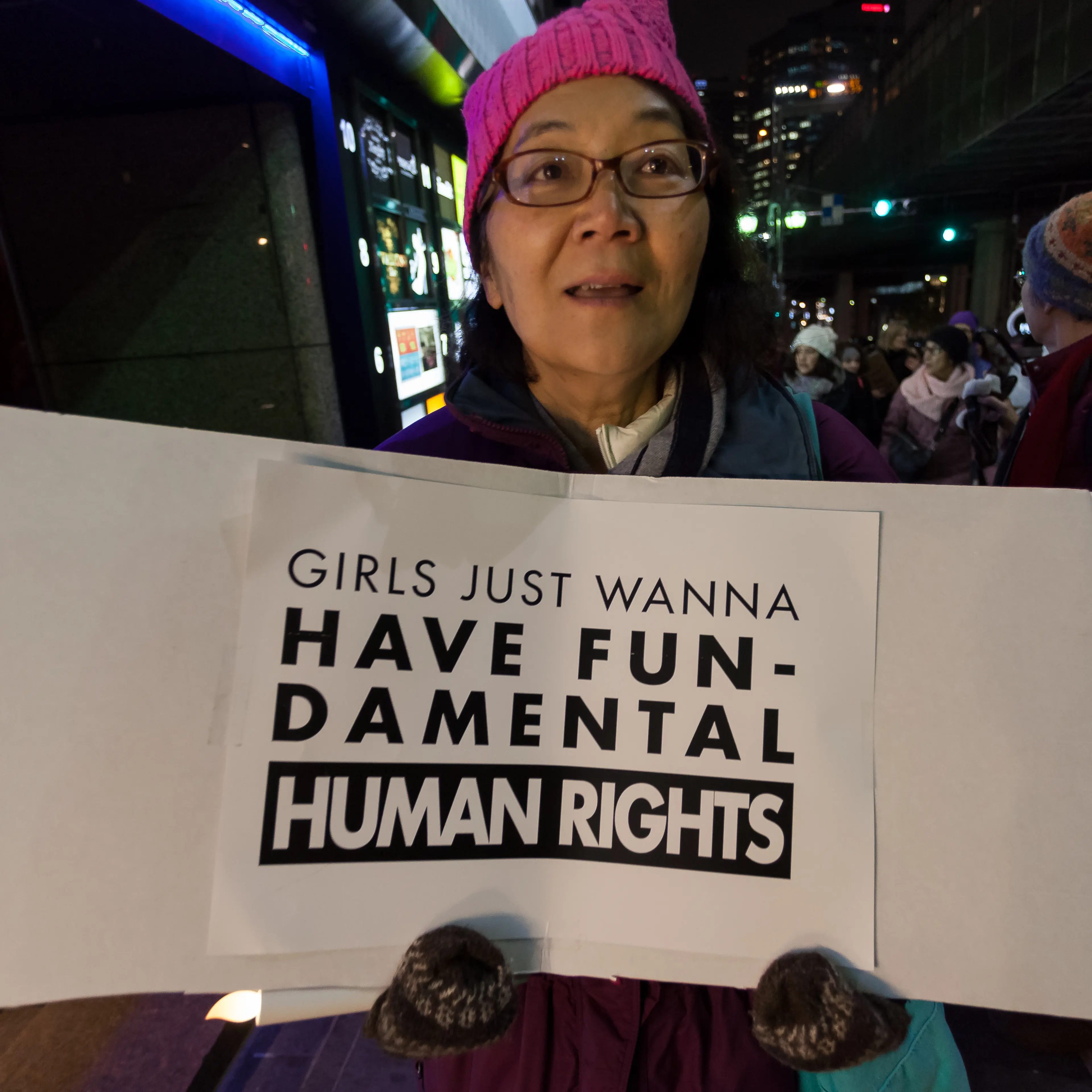 Protest In Tokyo On Inauguration Of President Donald Trump
